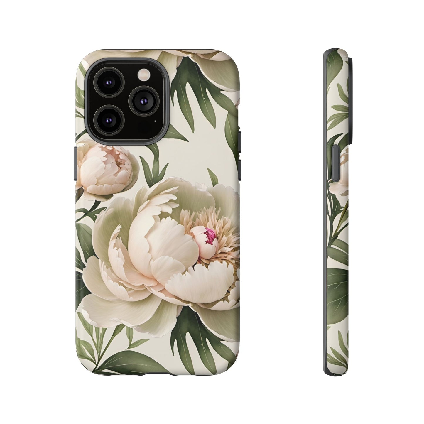 Watercolor Large Peonies Tough Cases