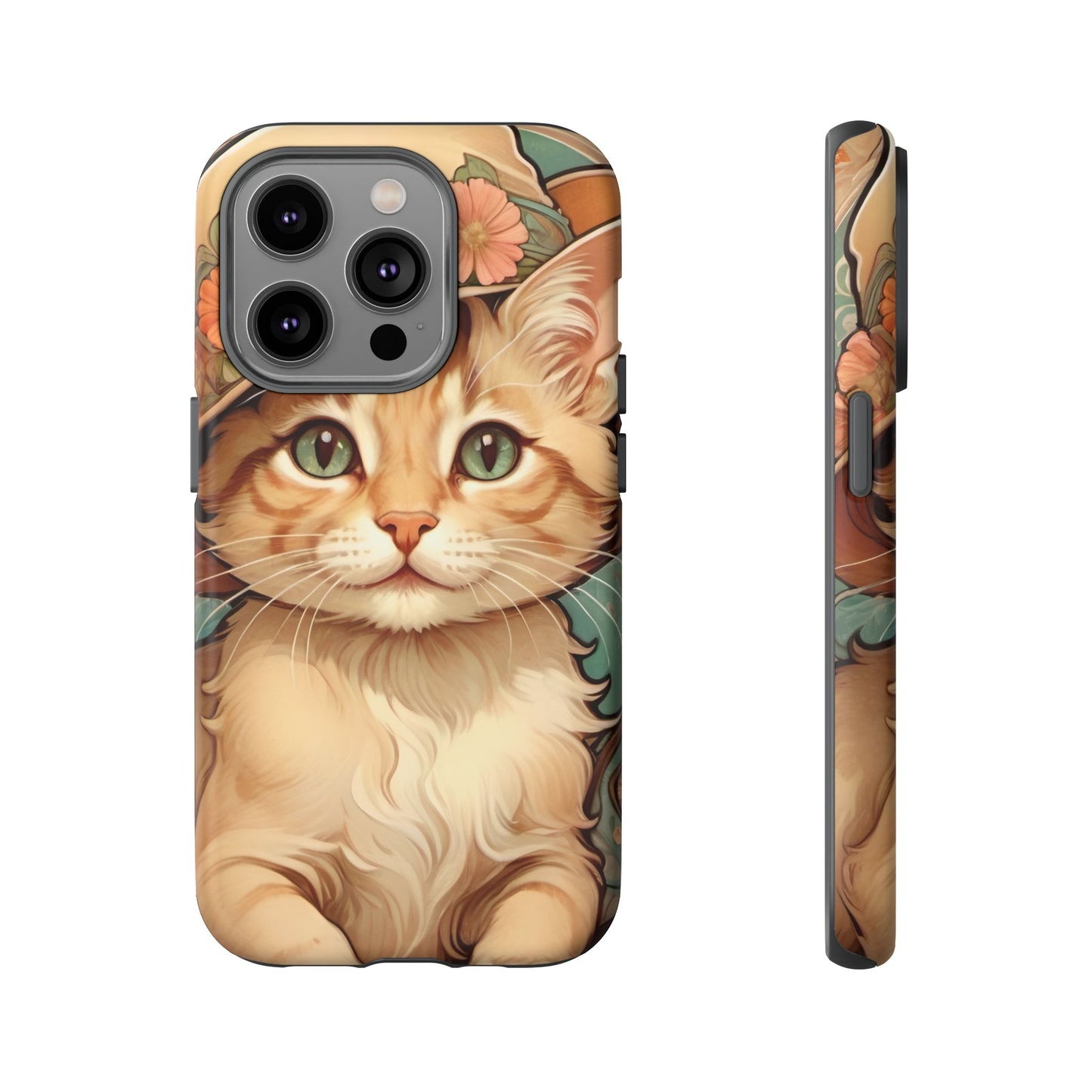 Alphonse Mucha Tough Phone Cases (A kitten)