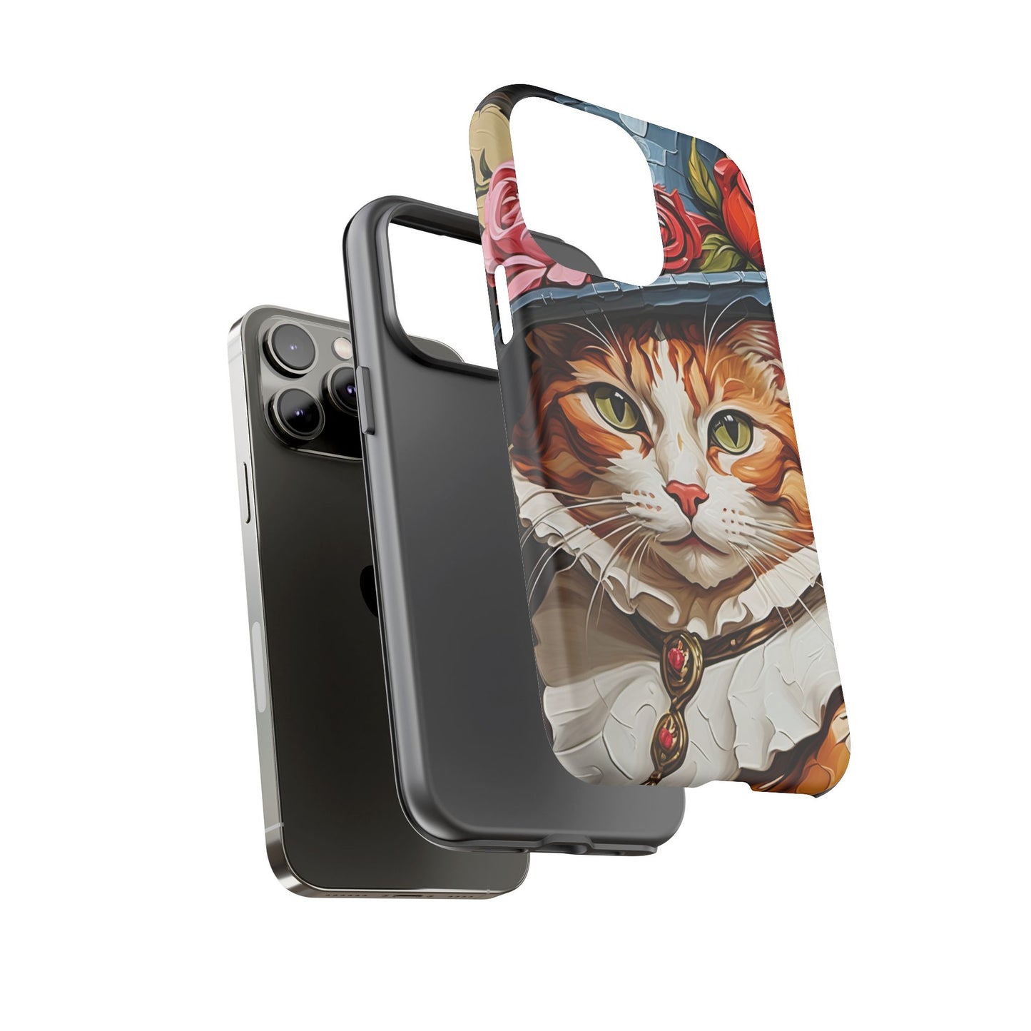 Oil Painting Cat Tough Phone Cases (A Gentleman)