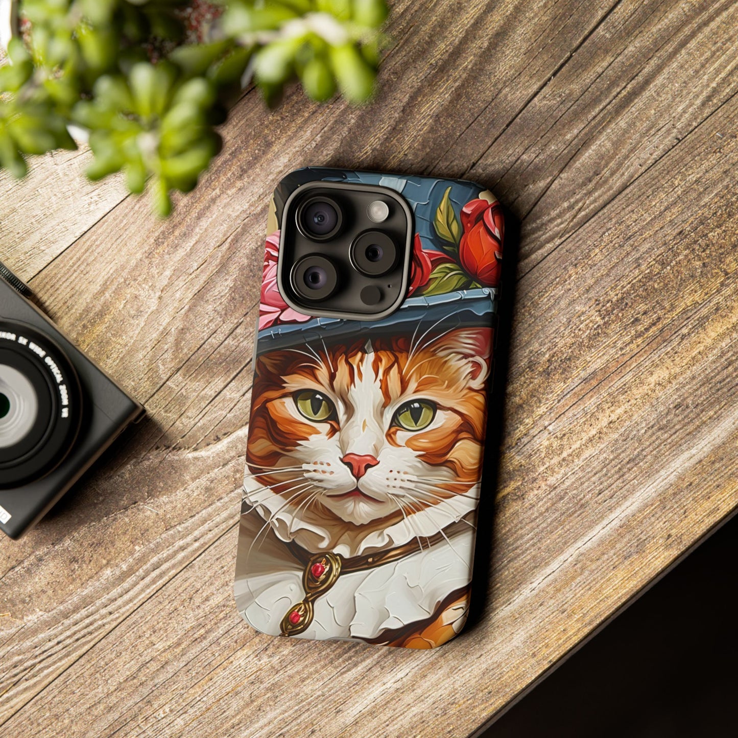 Oil Painting Cat Tough Phone Cases (A Gentleman)