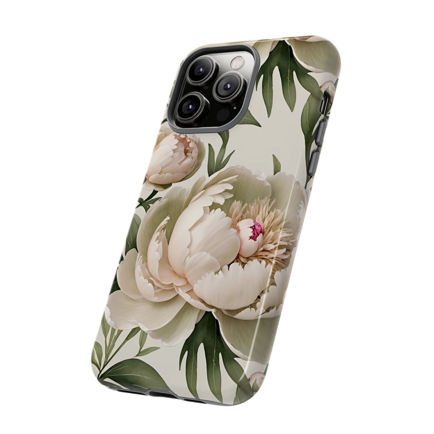 Watercolor Large Peonies Tough Cases