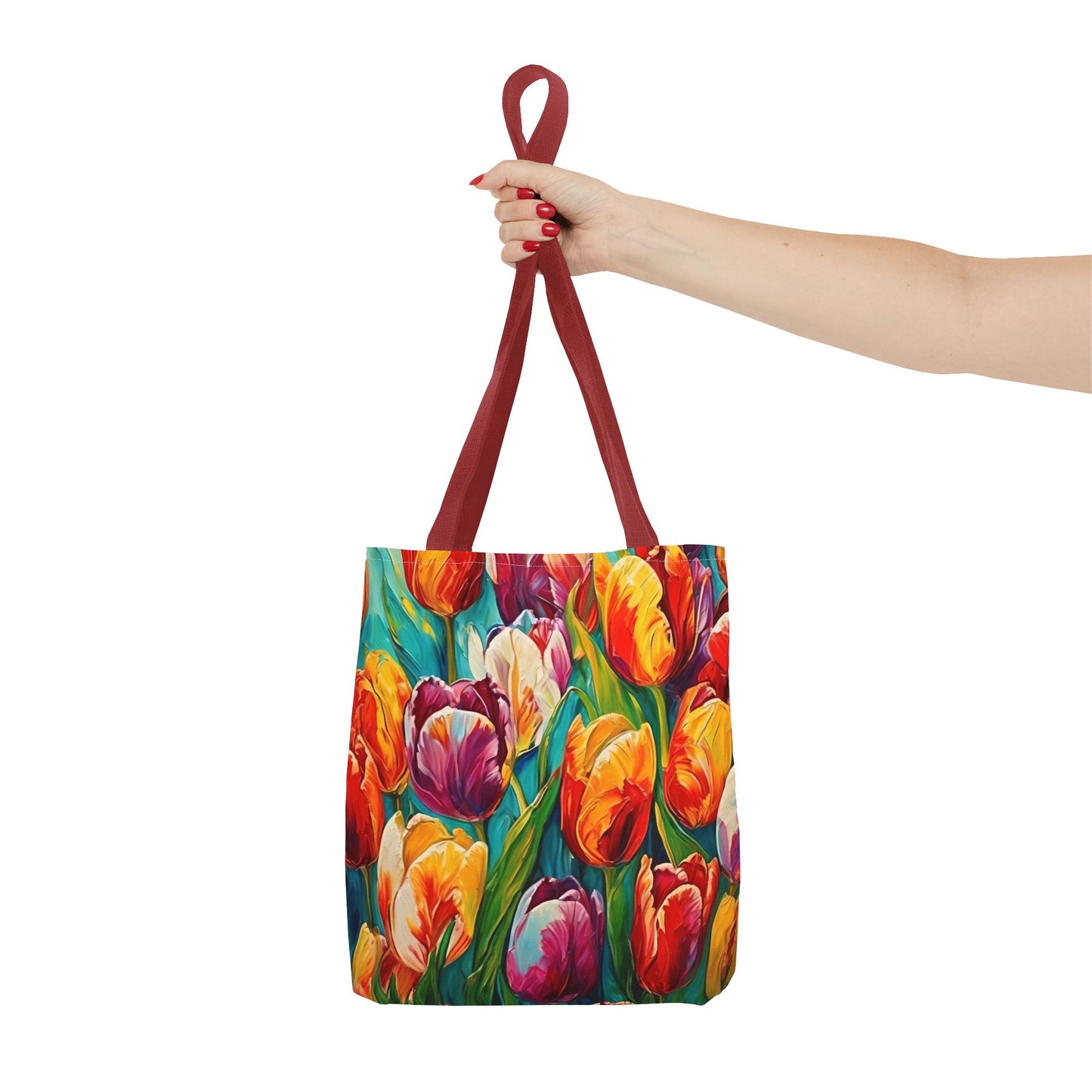 Vincent Van Gogh inspired Colorful Tulips Tote Bag