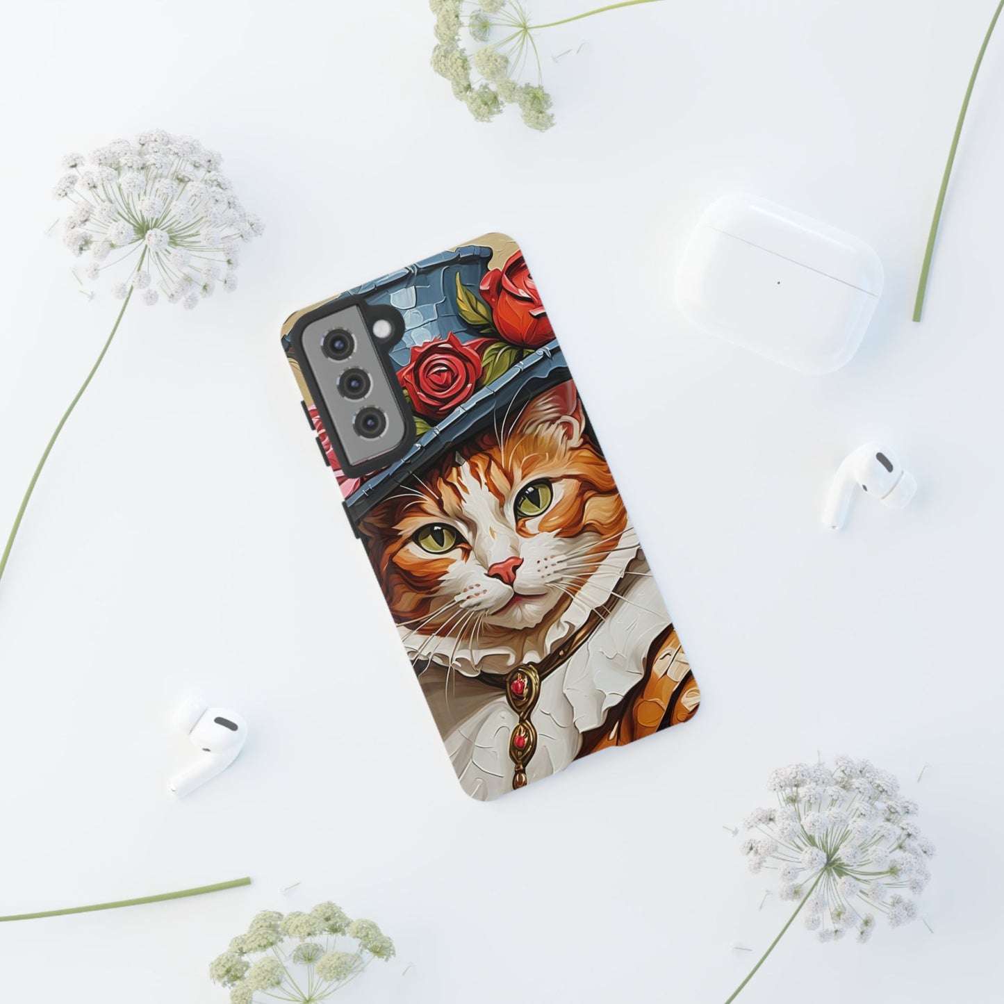 Oil Painting Cat Tough Phone Cases (A Gentleman)