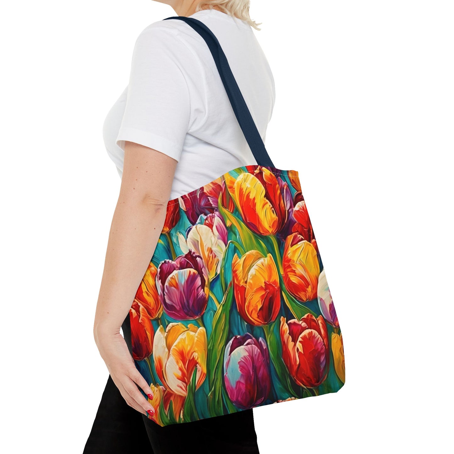 Vincent Van Gogh inspired Colorful Tulips Tote Bag