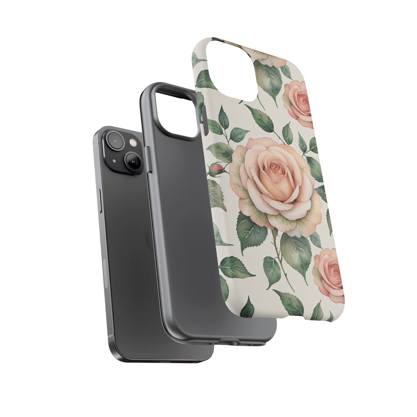 Watercolor Large Roses Tough Cases