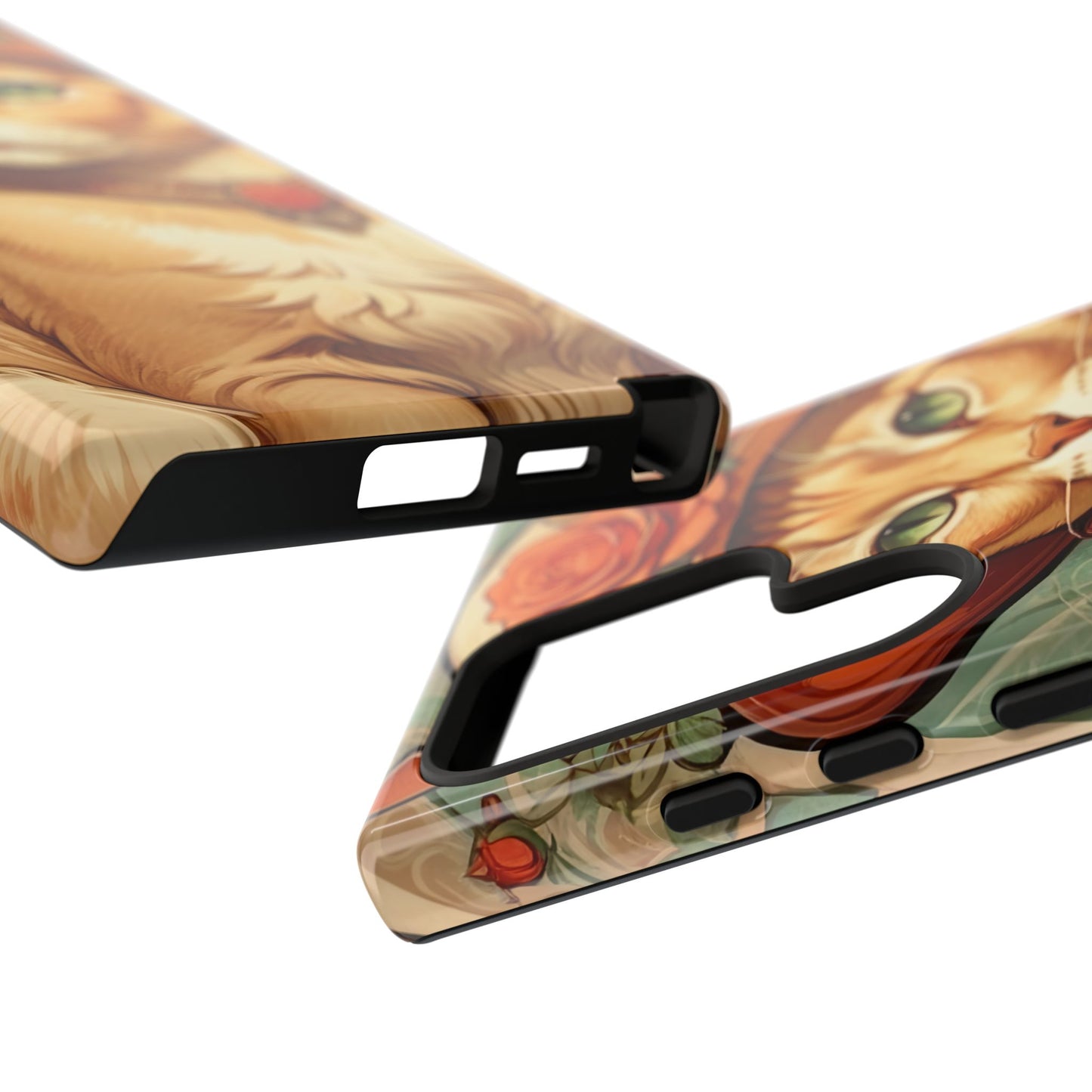 Alphonse Mucha Tough Phone Cases (A lady cat)