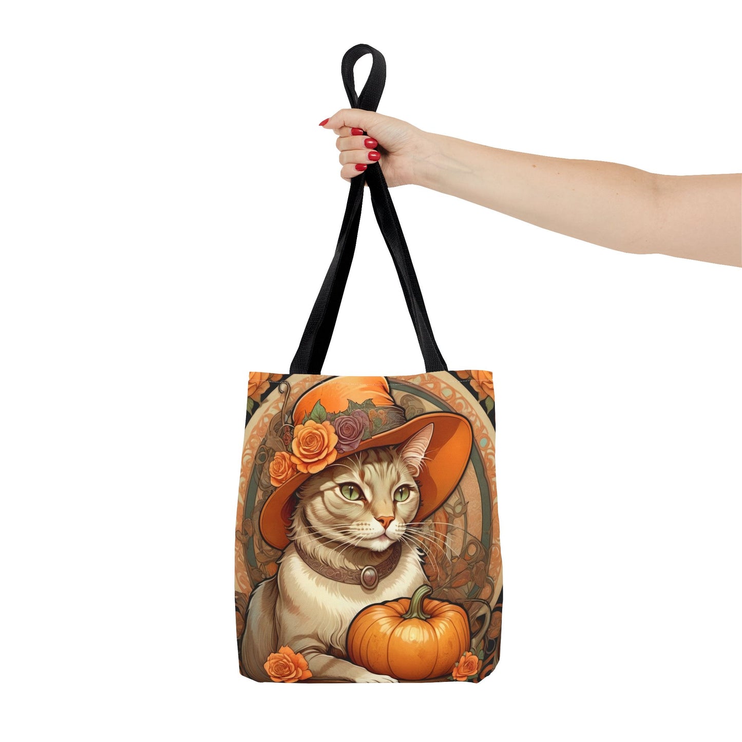 Halloween Art Nouveau Cat Tote