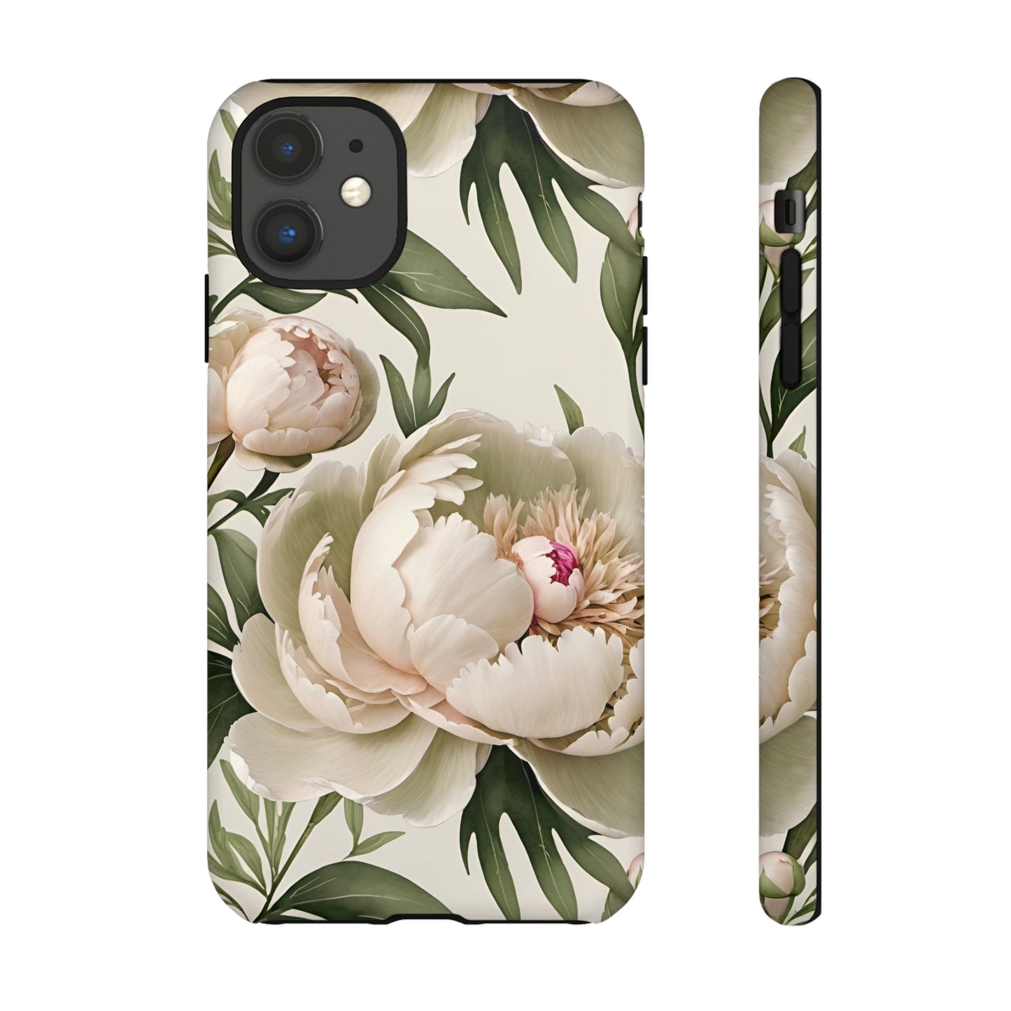 Watercolor Large Peonies Tough Cases