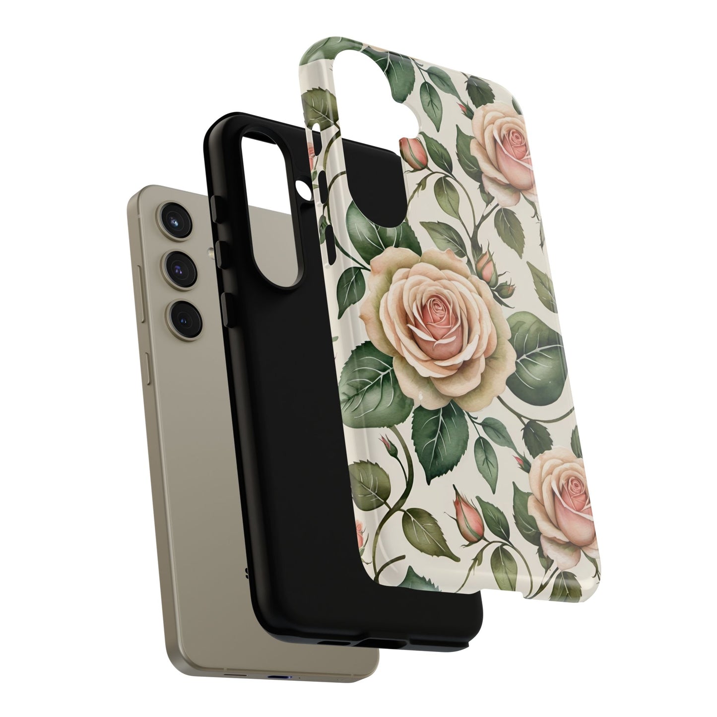 Watercolor Large Roses Tough Cases 2