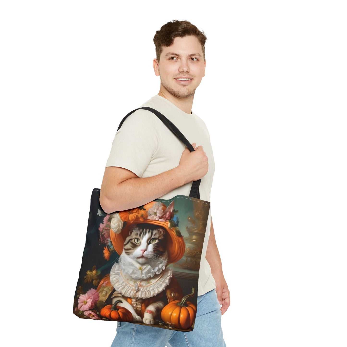Halloween Rococo Cat Tote