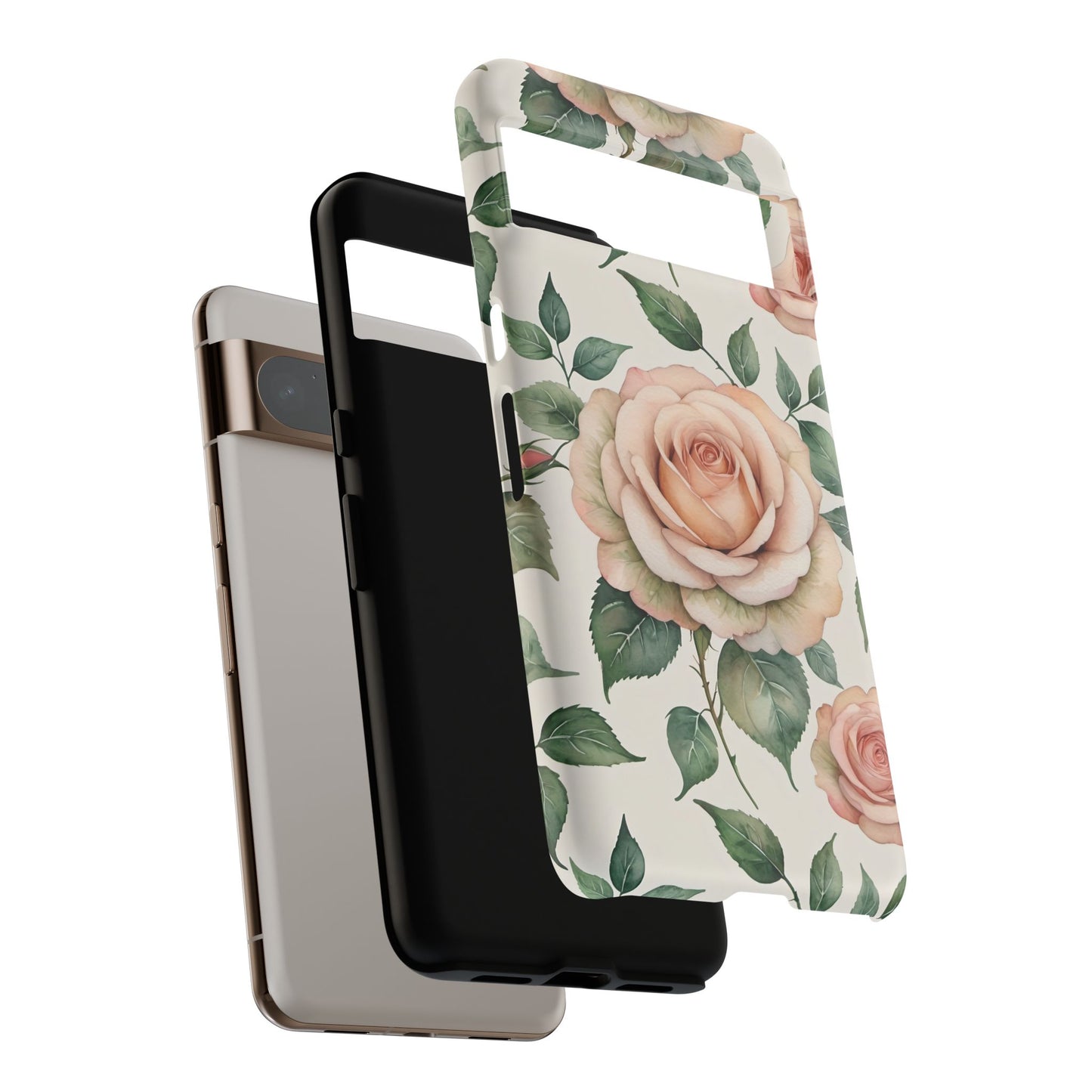 Watercolor Large Roses Tough Cases