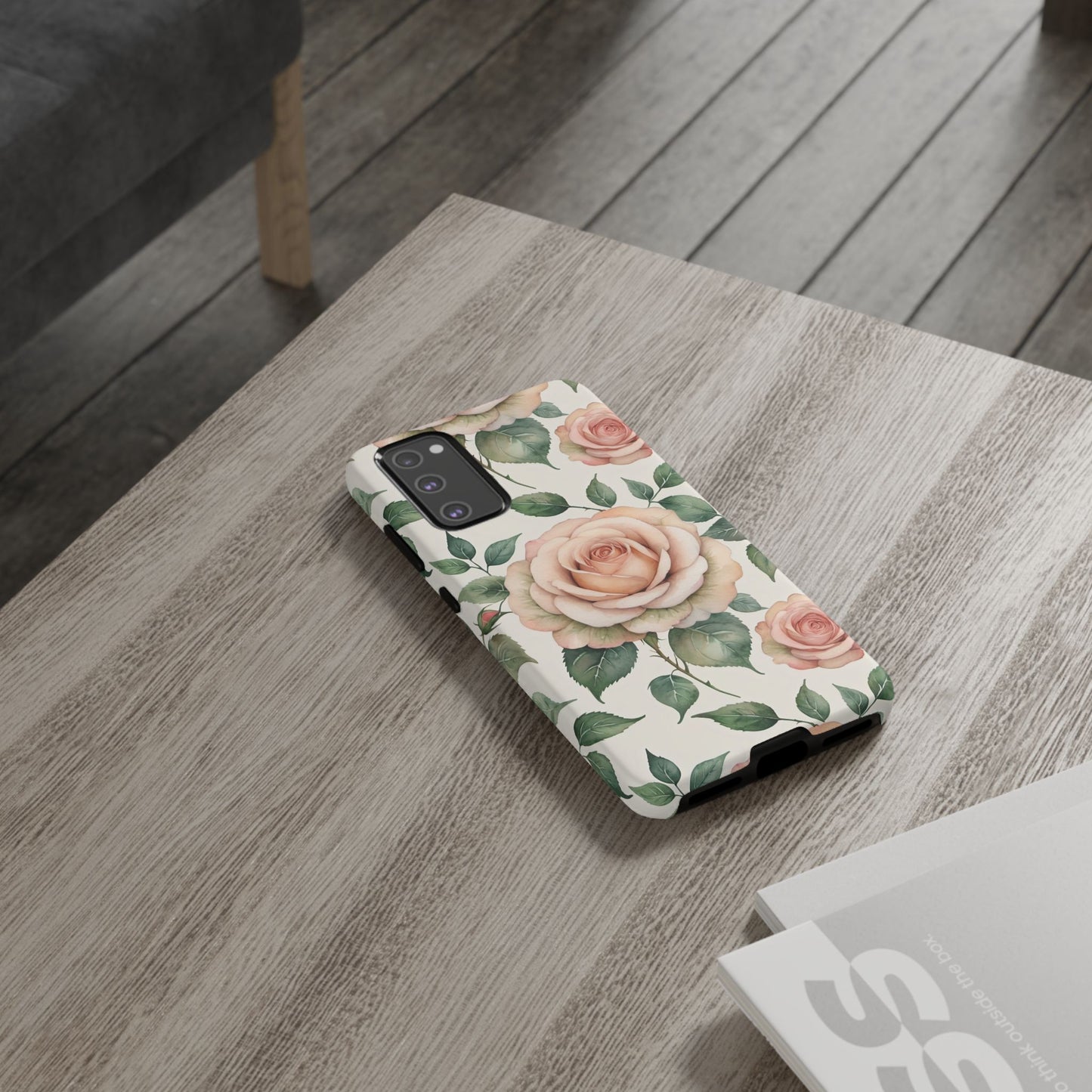 Watercolor Large Roses Tough Cases