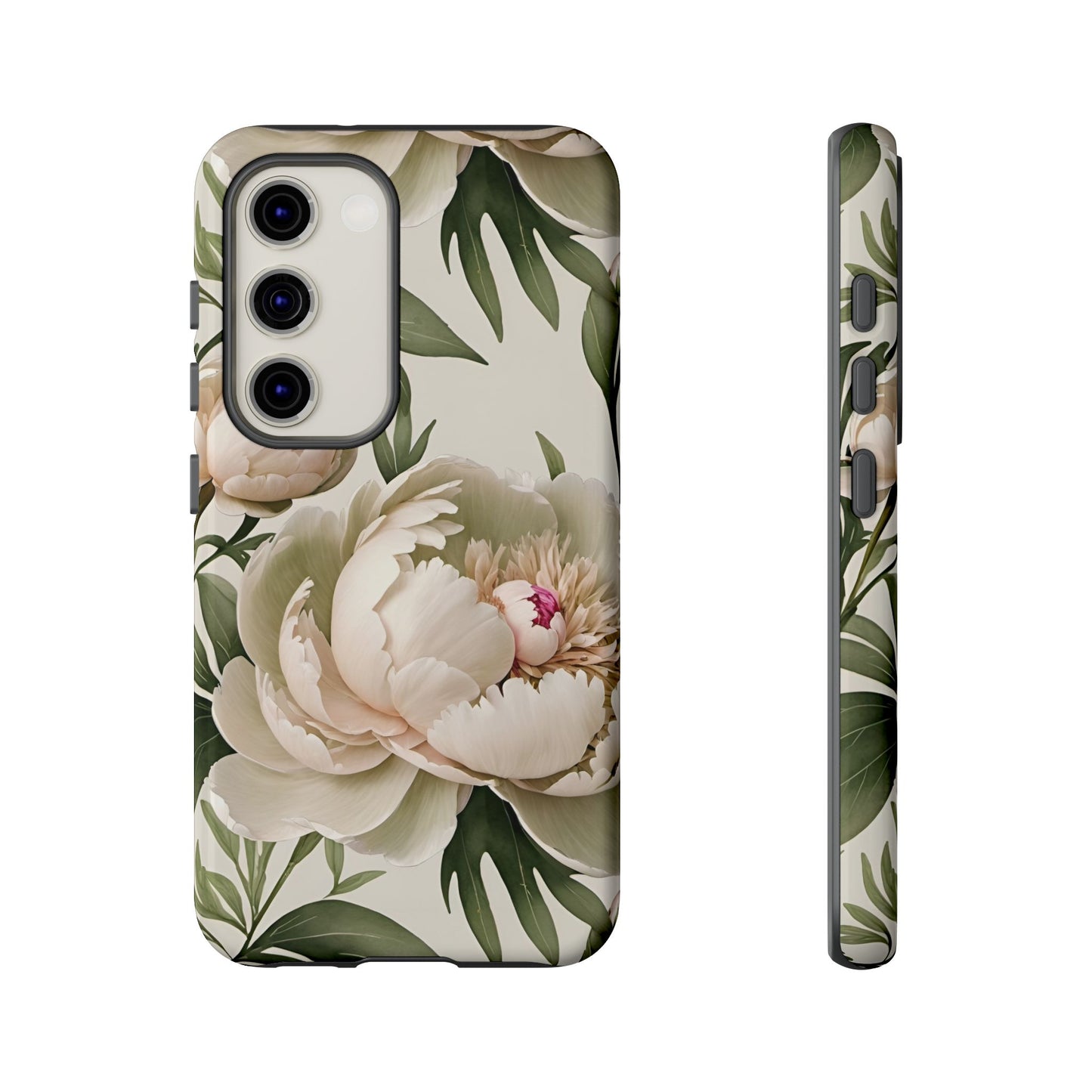 Watercolor Large Peonies Tough Cases