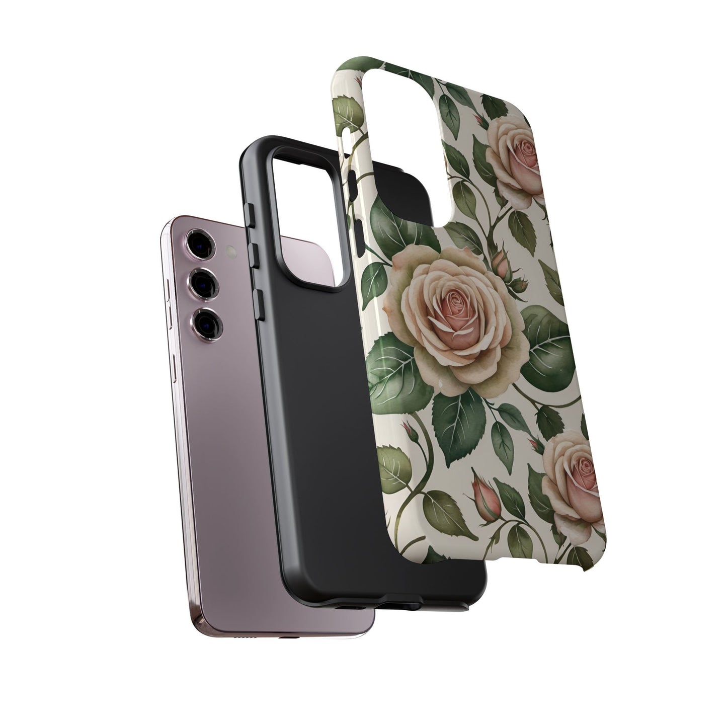 Watercolor Large Roses Tough Cases 2