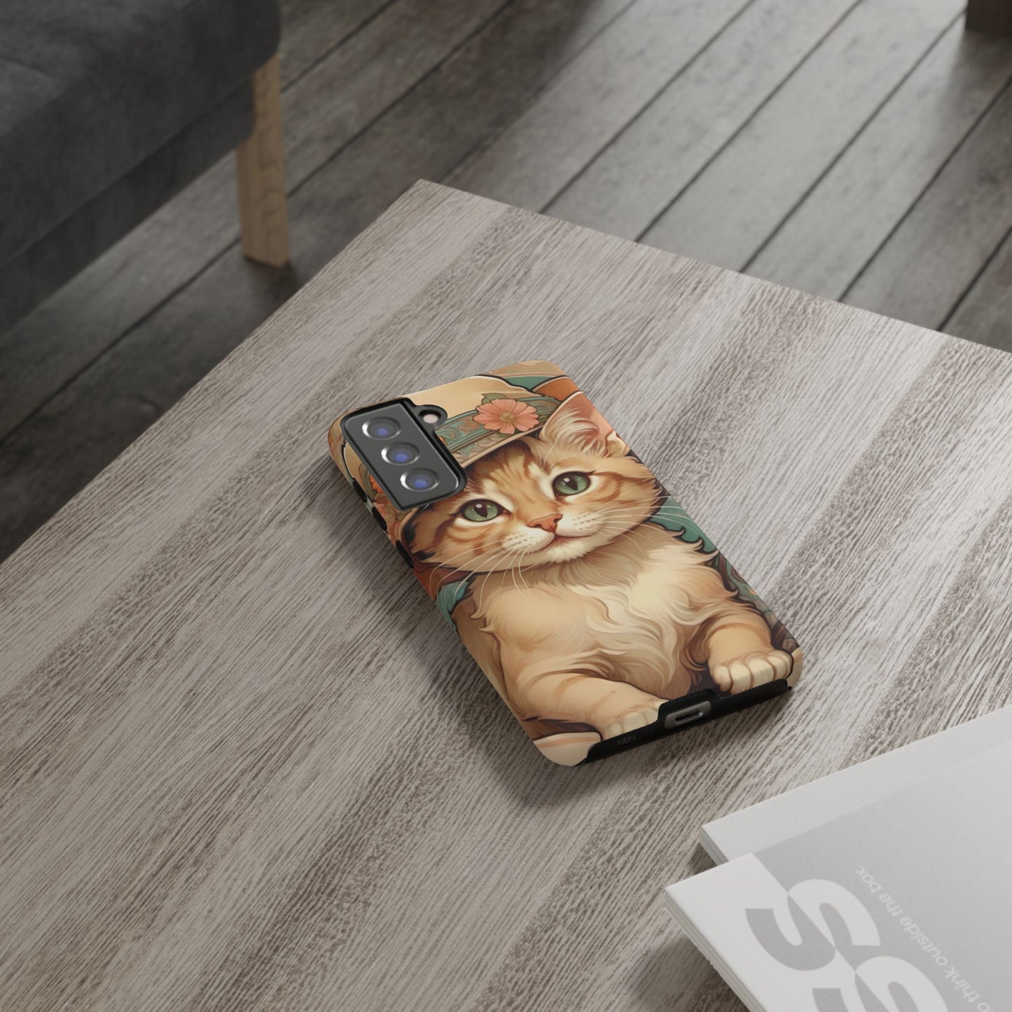 Alphonse Mucha Tough Phone Cases (A kitten)