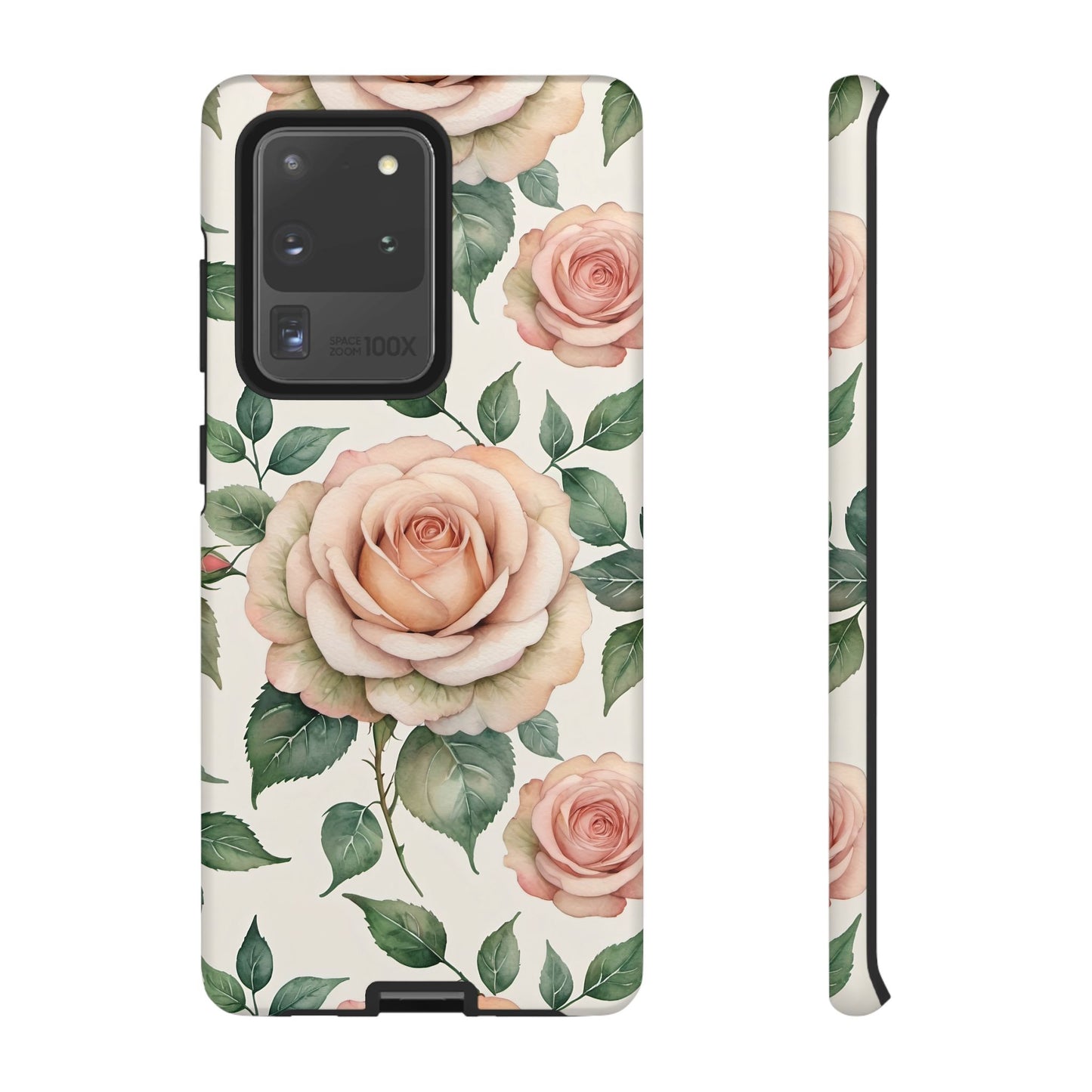 Watercolor Large Roses Tough Cases