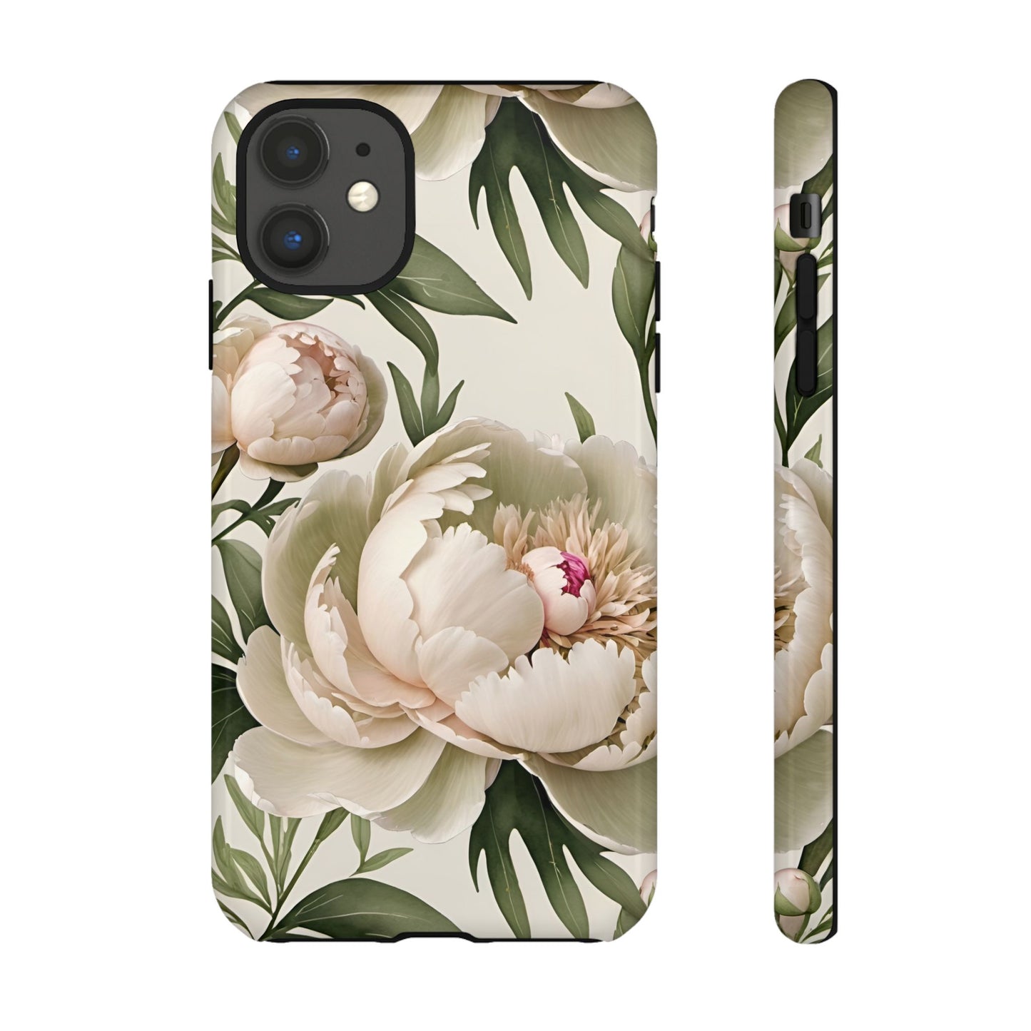 Watercolor Large Peonies Tough Cases