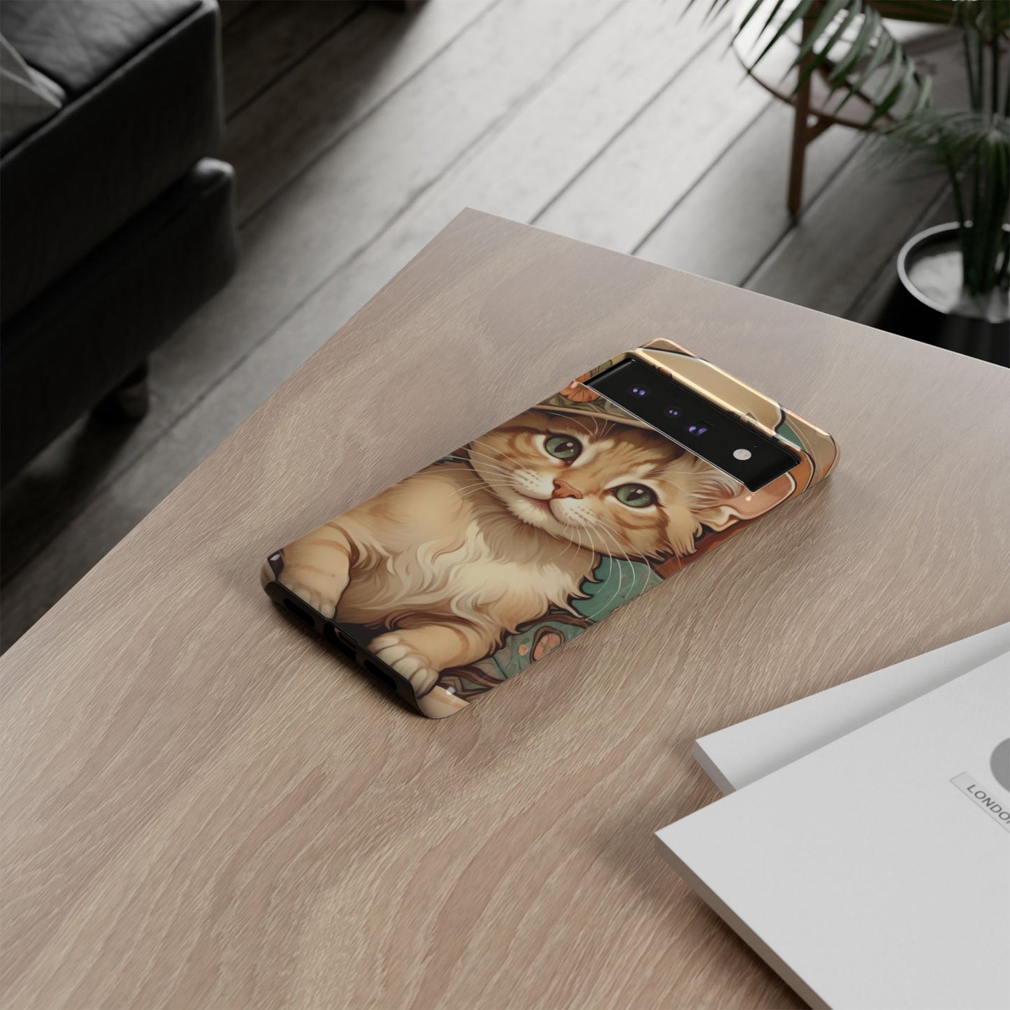 Alphonse Mucha Tough Phone Cases (A kitten)