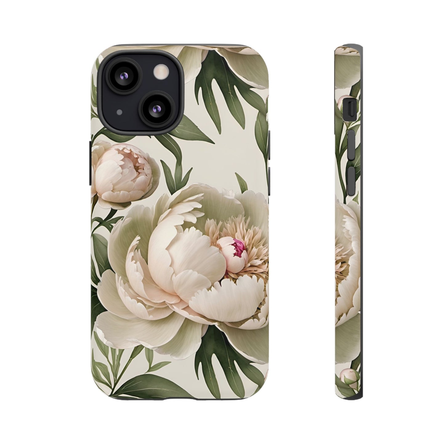 Watercolor Large Peonies Tough Cases