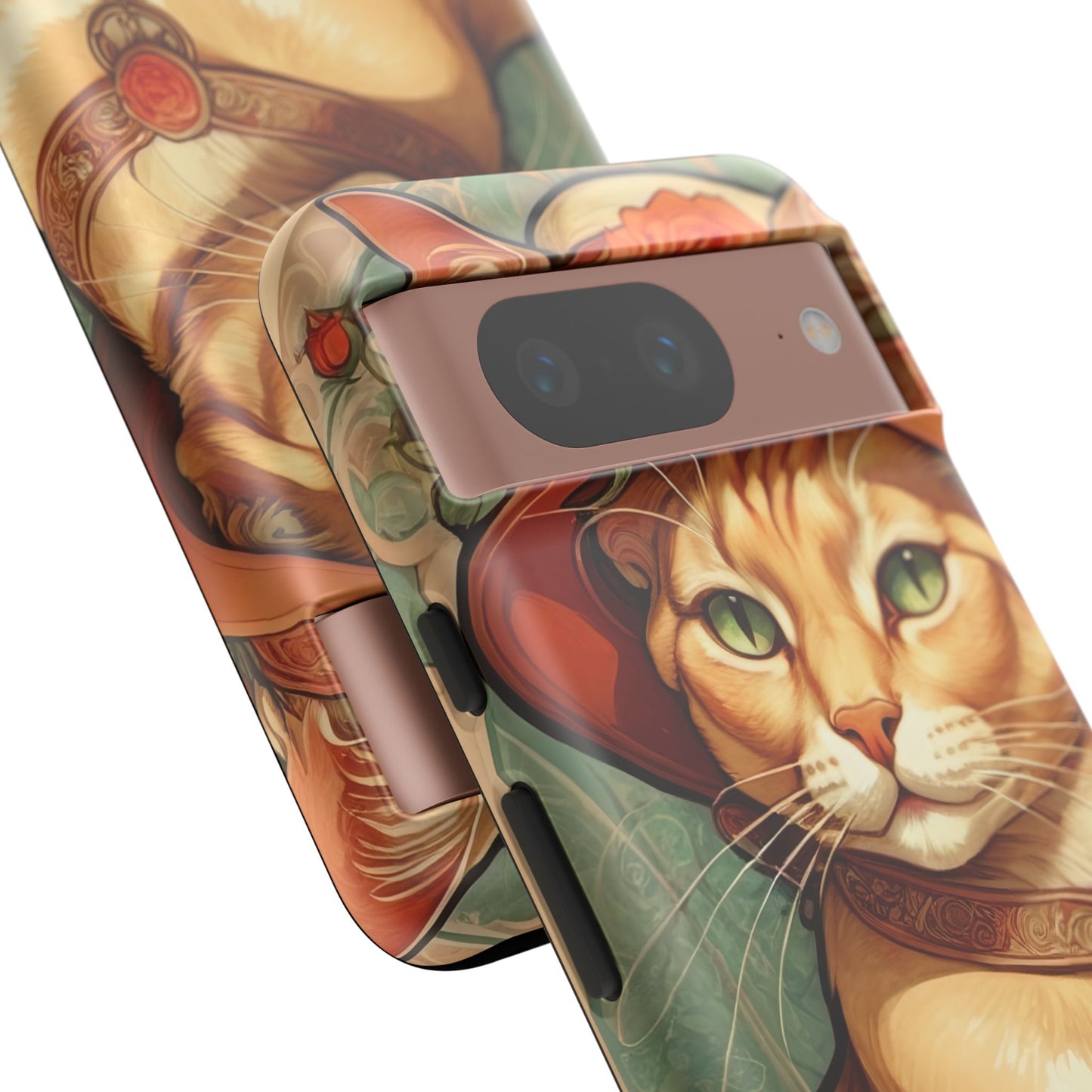 Alphonse Mucha Tough Phone Cases (A lady cat)