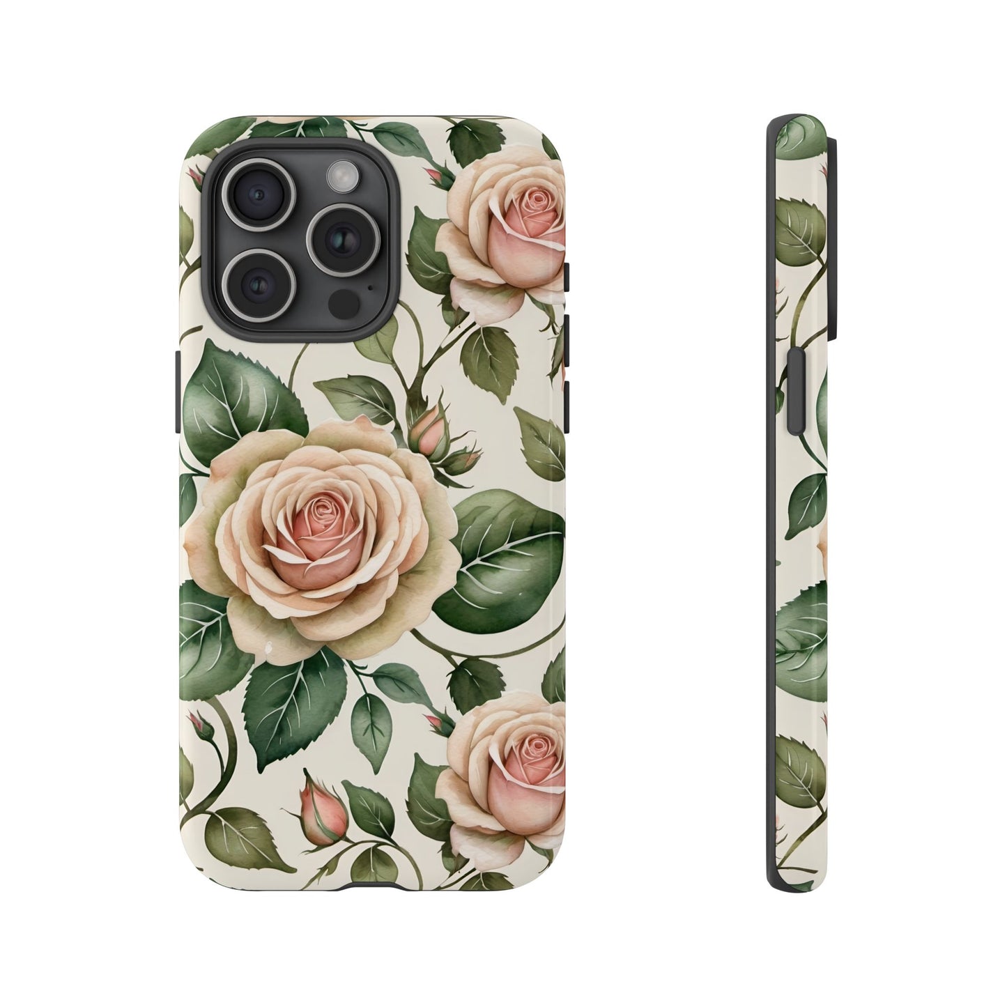 Watercolor Large Roses Tough Cases 2