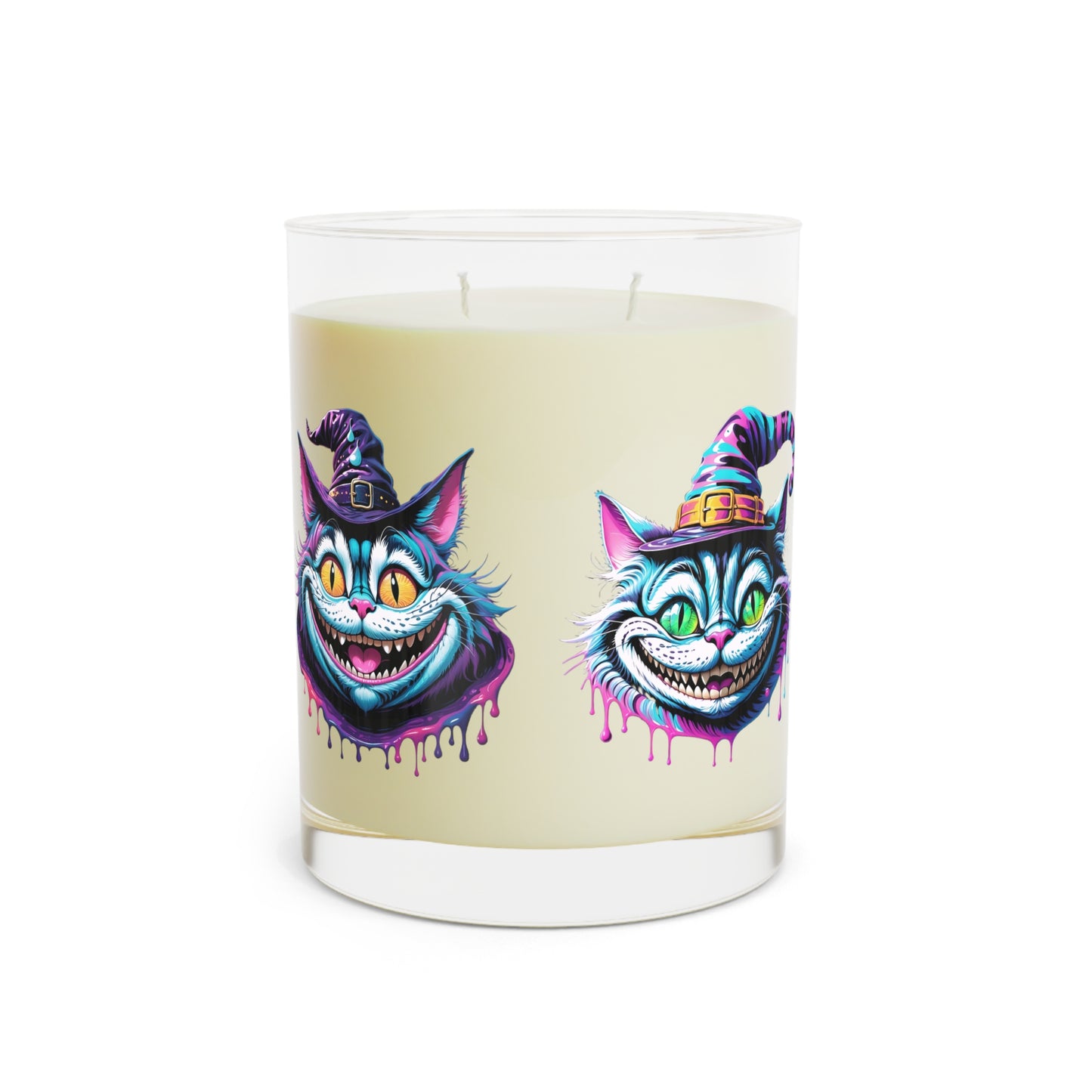 Halloween Cheshire Cat Scented Candle - Full Glass, 11oz