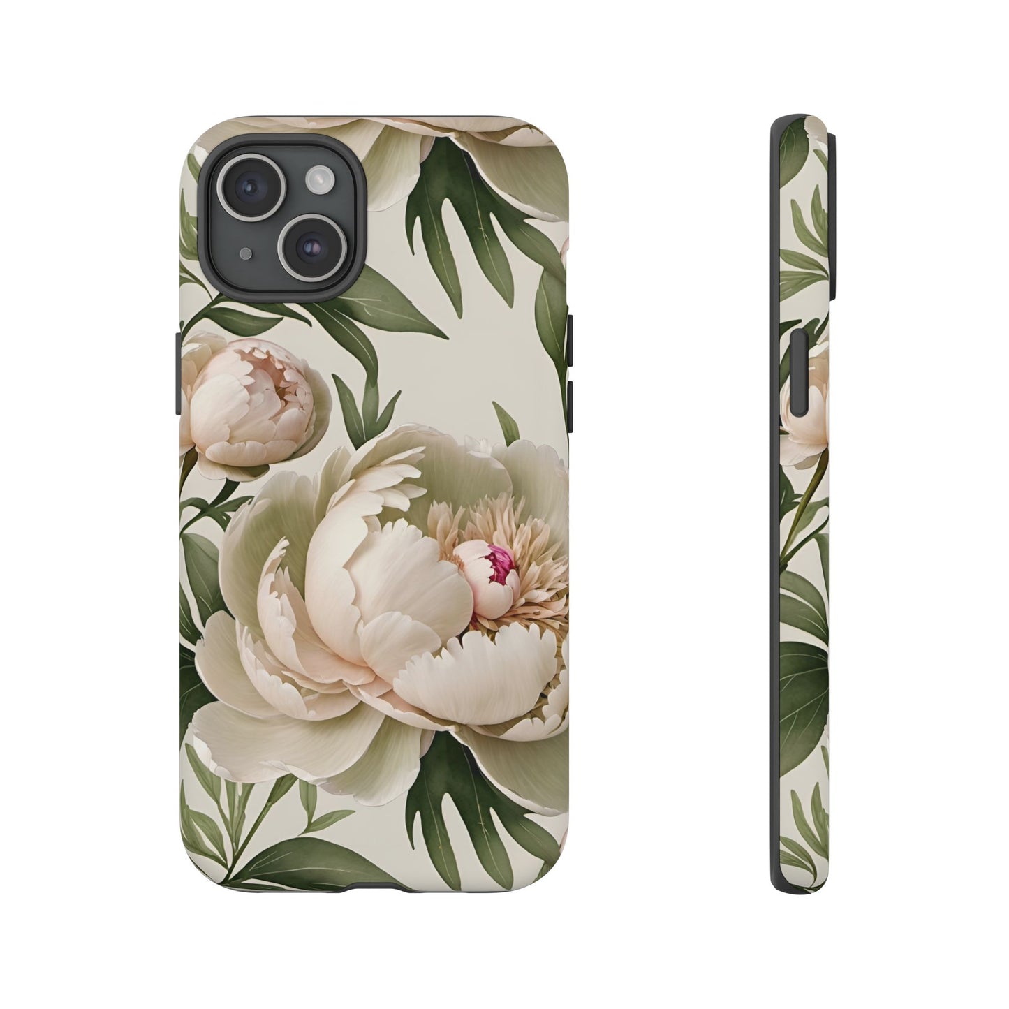 Watercolor Large Peonies Tough Cases