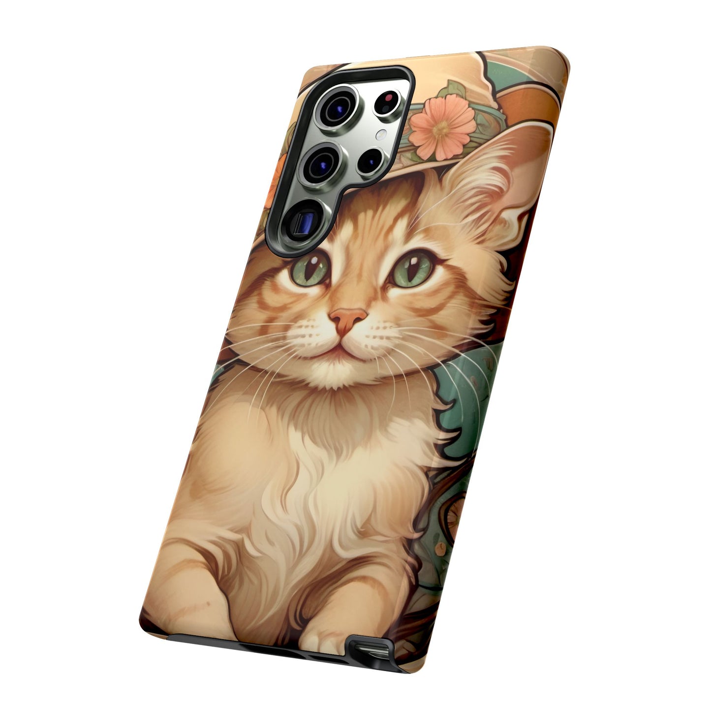 Alphonse Mucha Tough Phone Cases (A kitten)