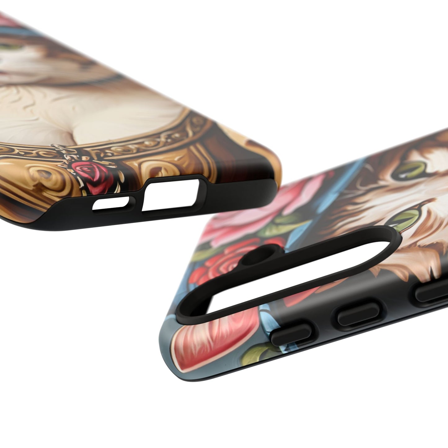 Oil Painting Cat Tough Phone Cases (A Lady 2)
