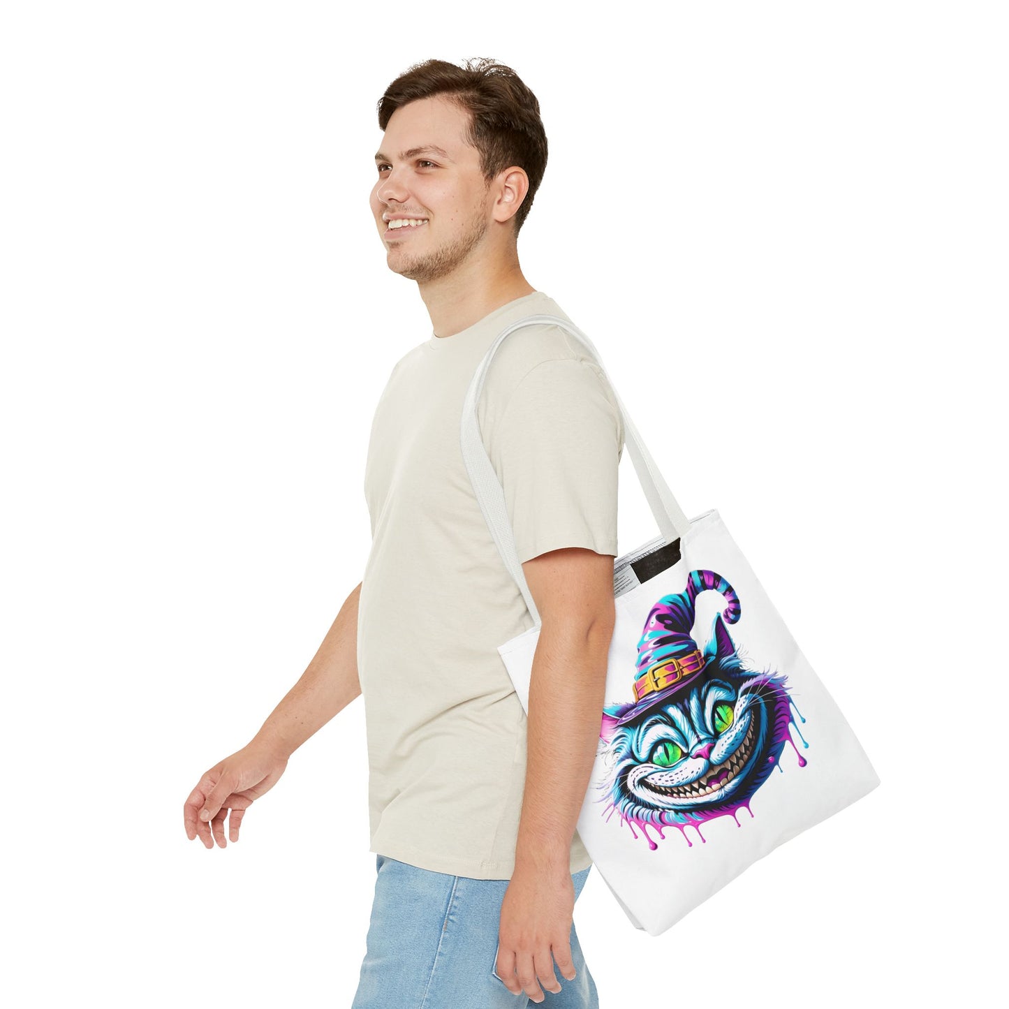 Halloween Cheshire Cat Tote Bag