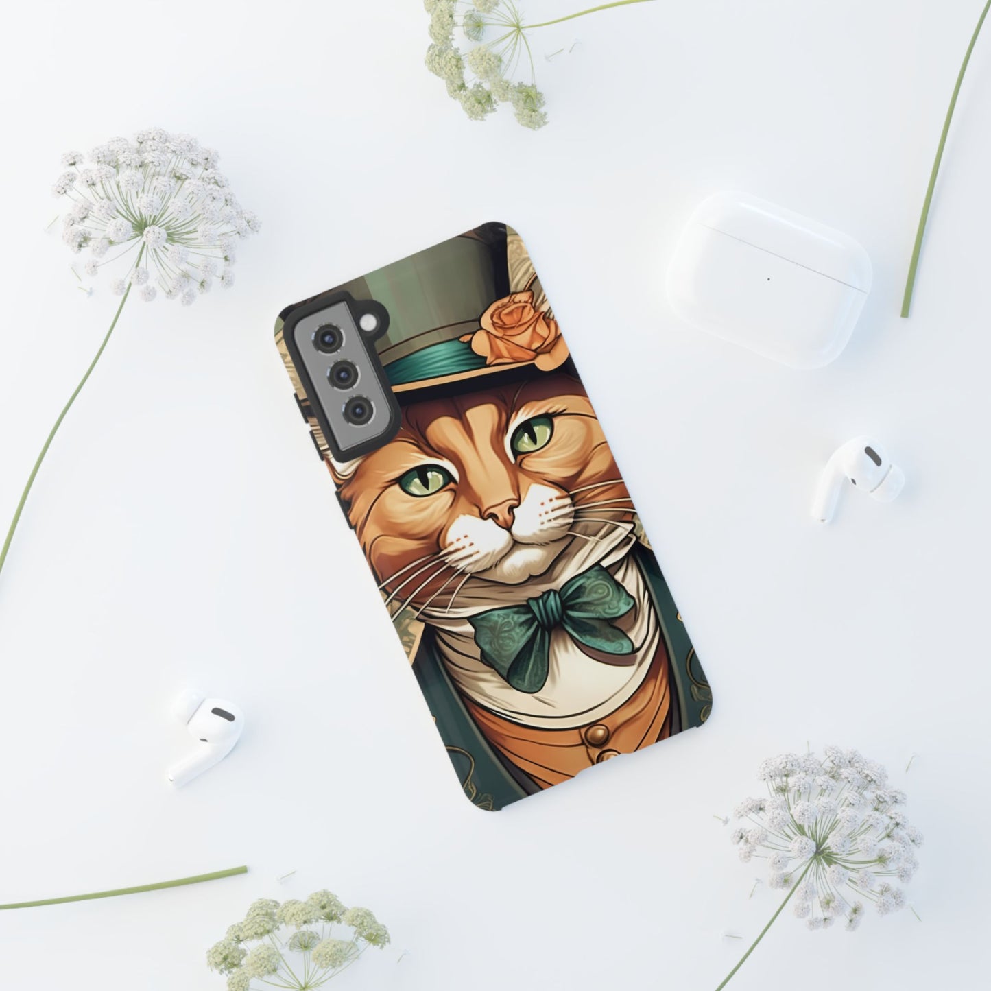 Alphonse Mucha Tough Phone Cases (A gentleman cat)