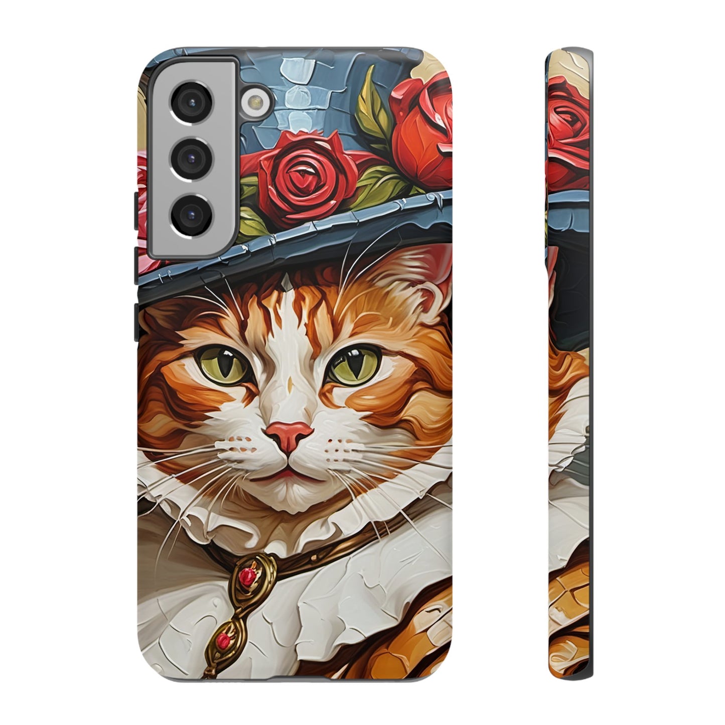 Oil Painting Cat Tough Phone Cases (A Gentleman)