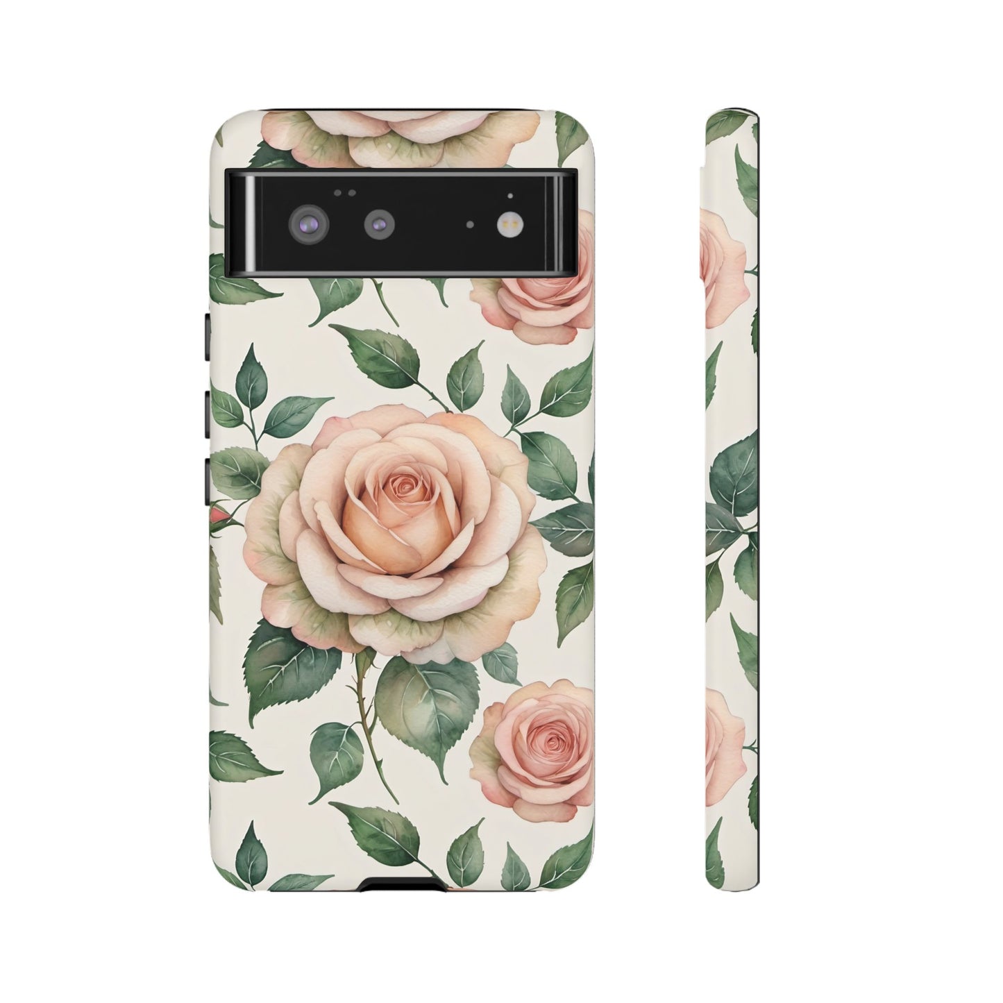 Watercolor Large Roses Tough Cases