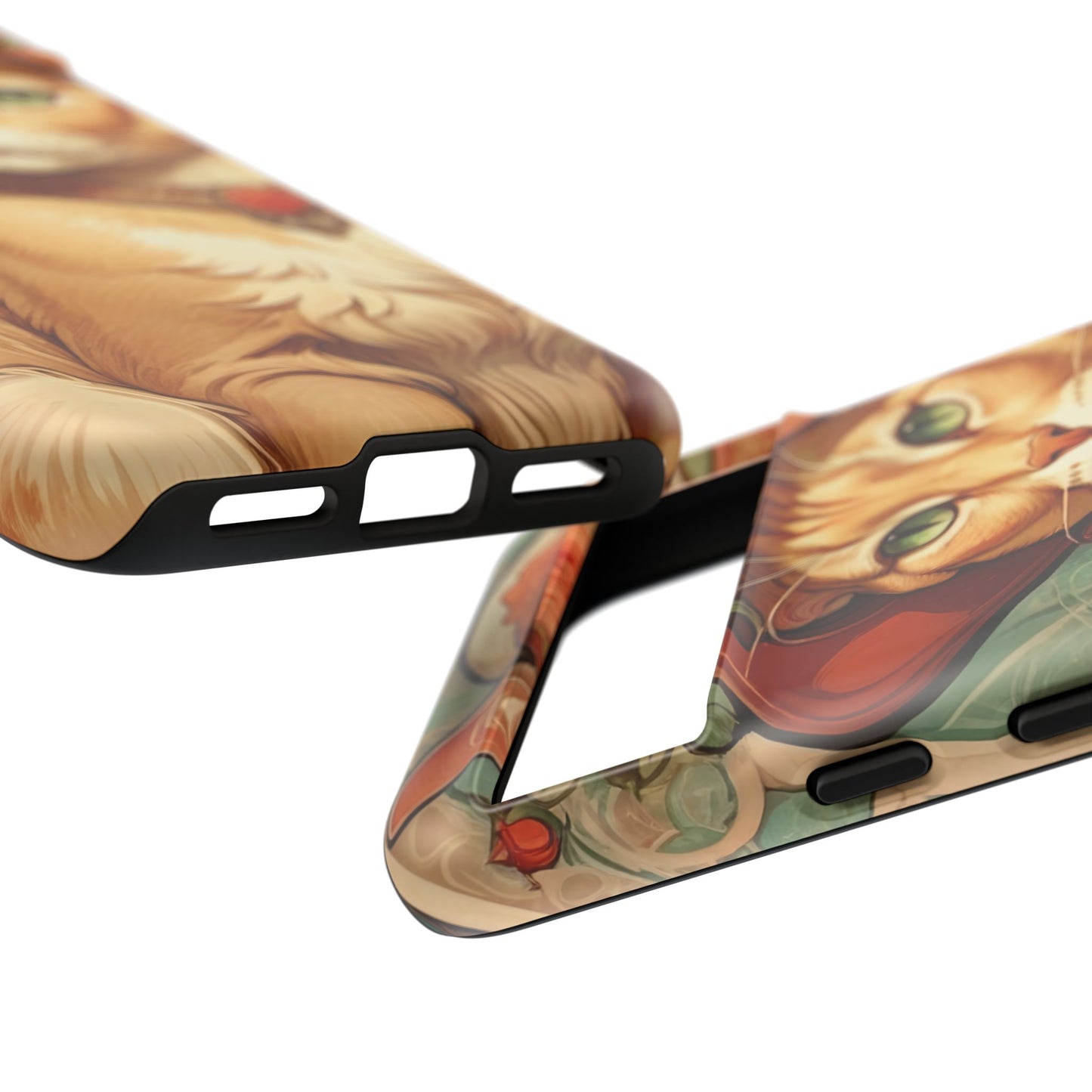 Alphonse Mucha Tough Phone Cases (A lady cat)