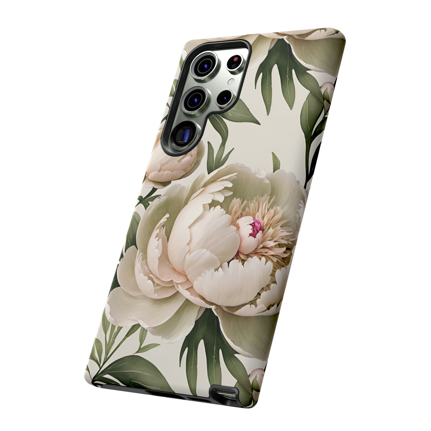 Watercolor Large Peonies Tough Cases