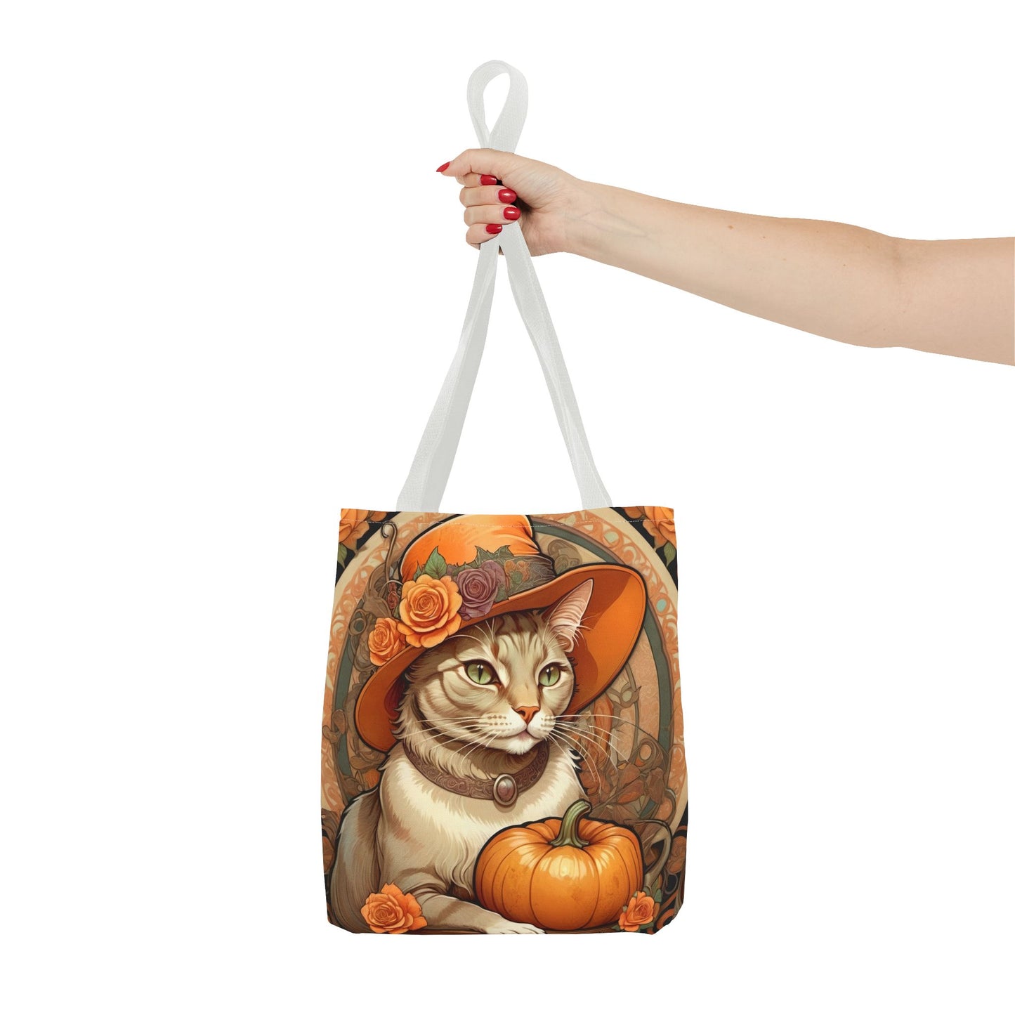 Halloween Art Nouveau Cat Tote