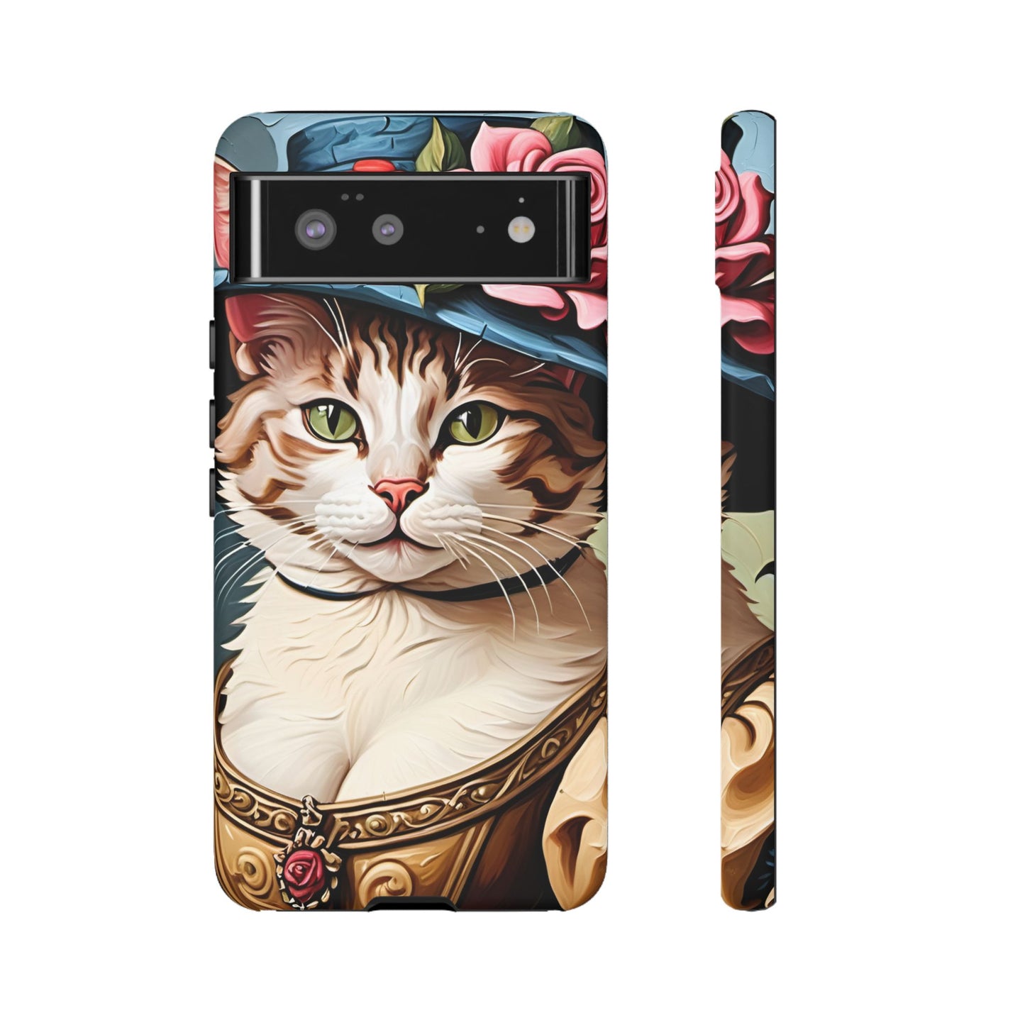 Oil Painting Cat Tough Phone Cases (A Lady 2)