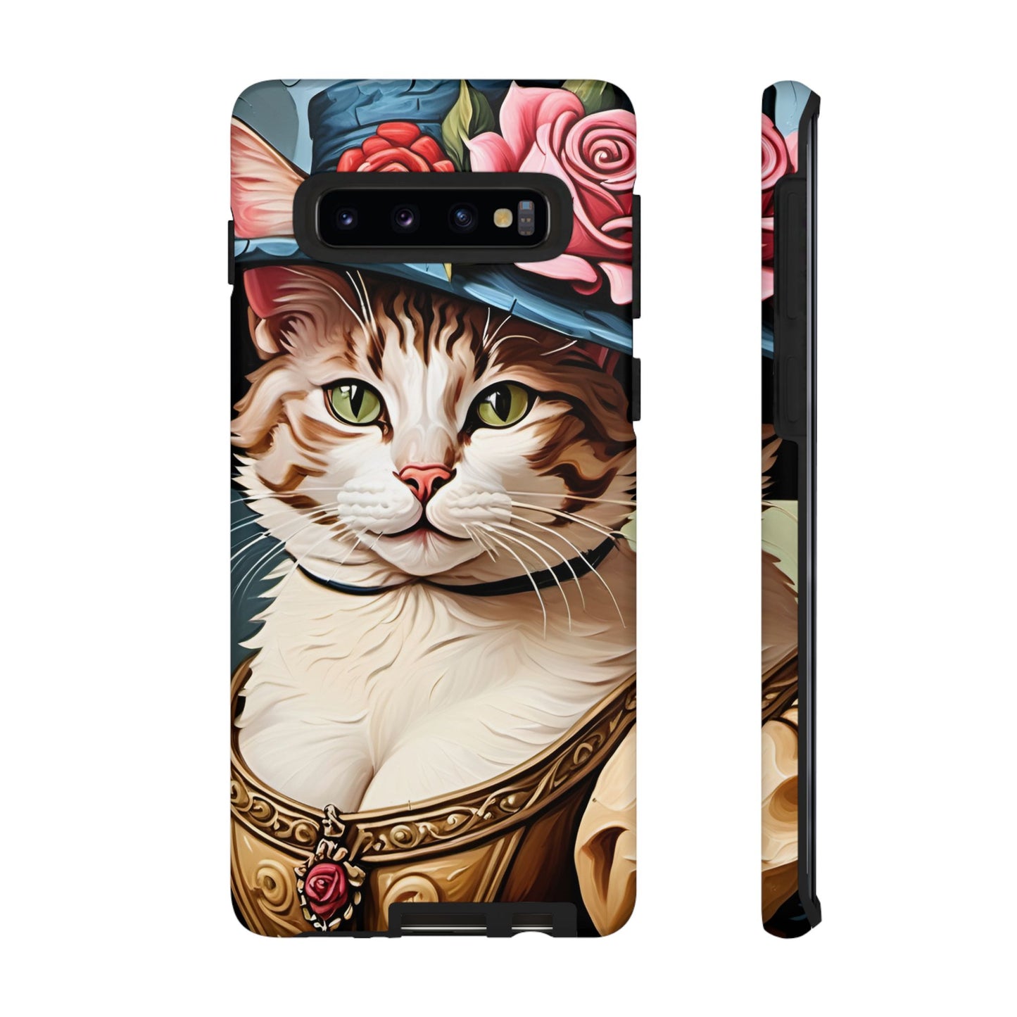 Oil Painting Cat Tough Phone Cases (A Lady 2)