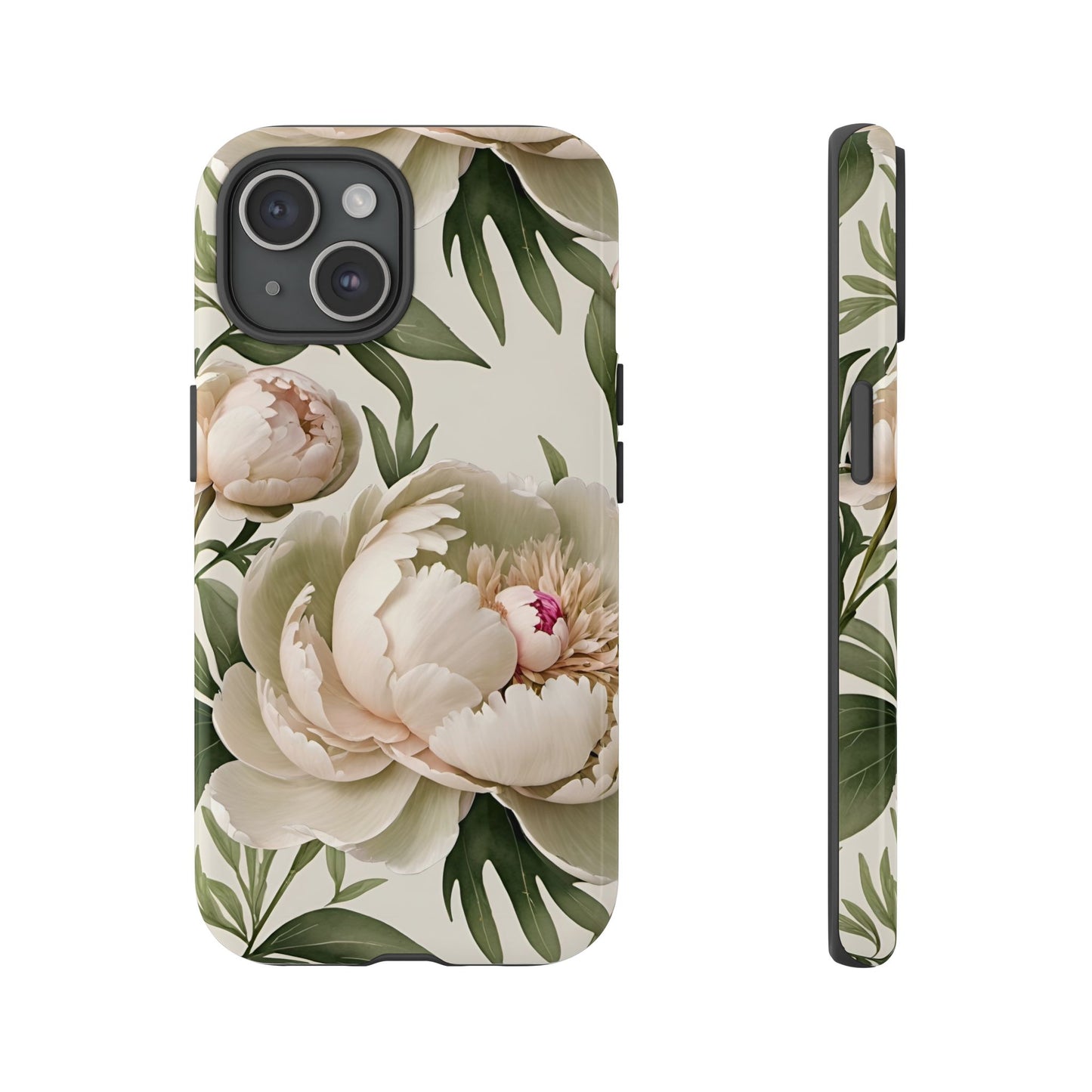 Watercolor Large Peonies Tough Cases