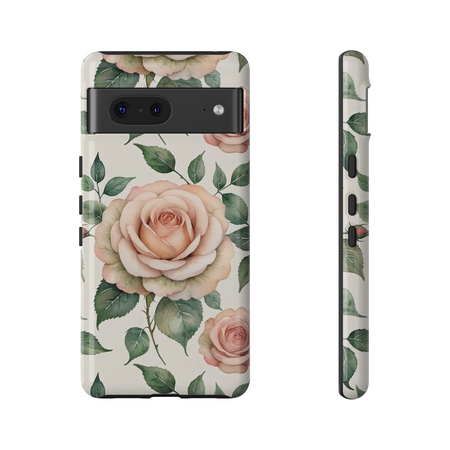 Watercolor Large Roses Tough Cases