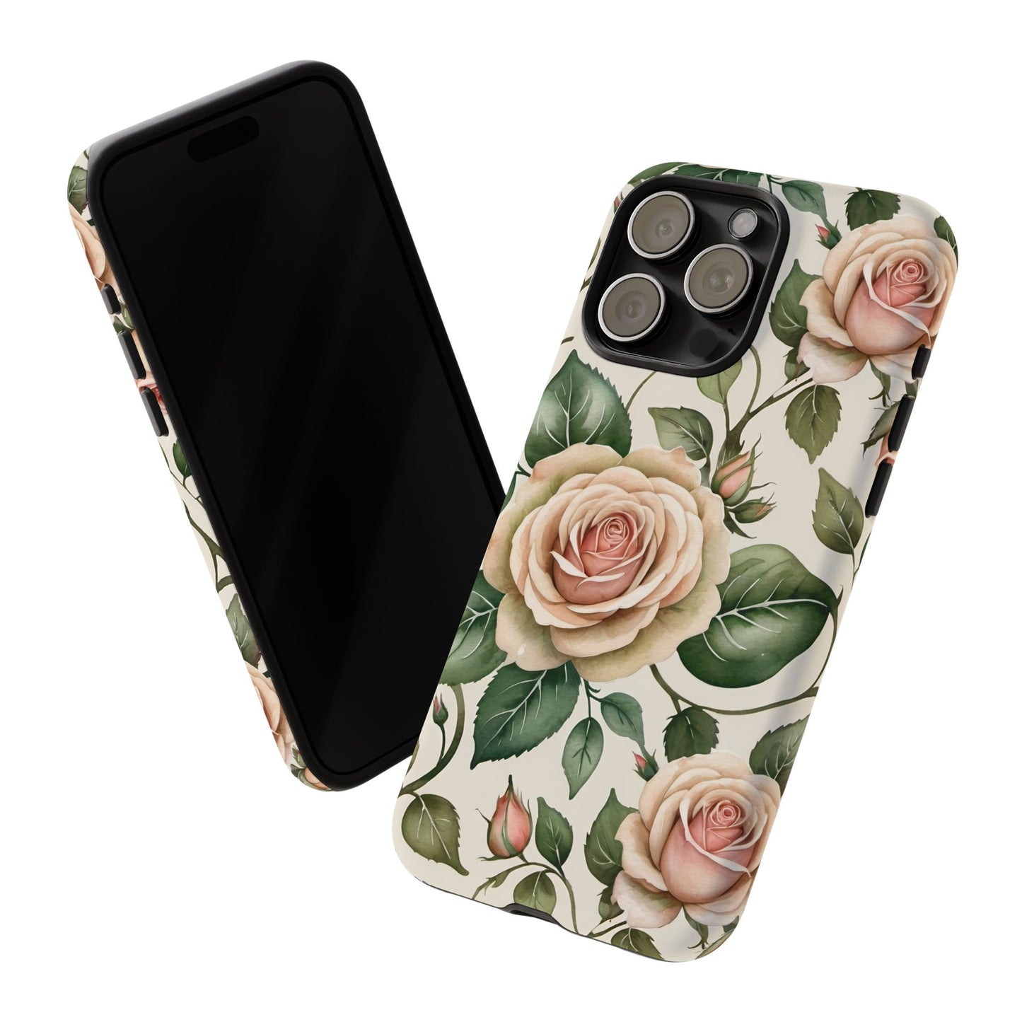 Watercolor Large Roses Tough Cases 2