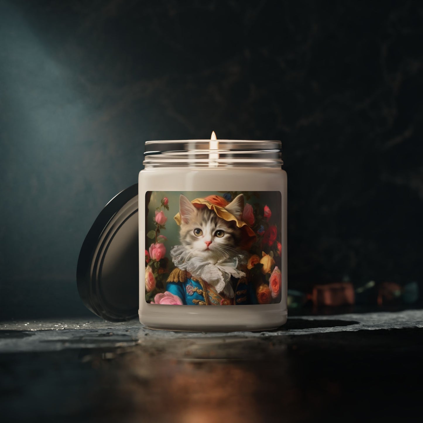 Rococo Cat Scented Soy Candle 3, 9oz