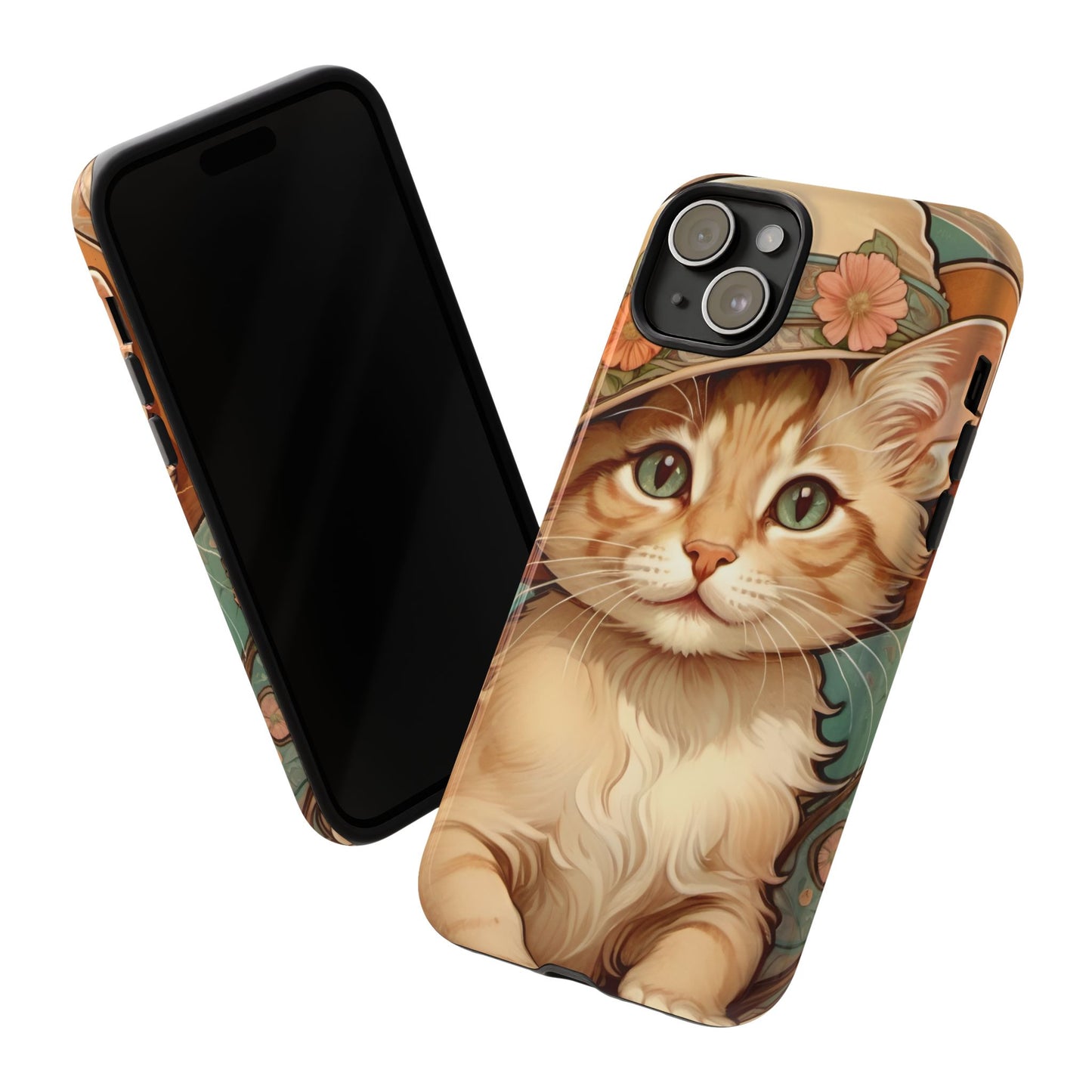 Alphonse Mucha Tough Phone Cases (A kitten)