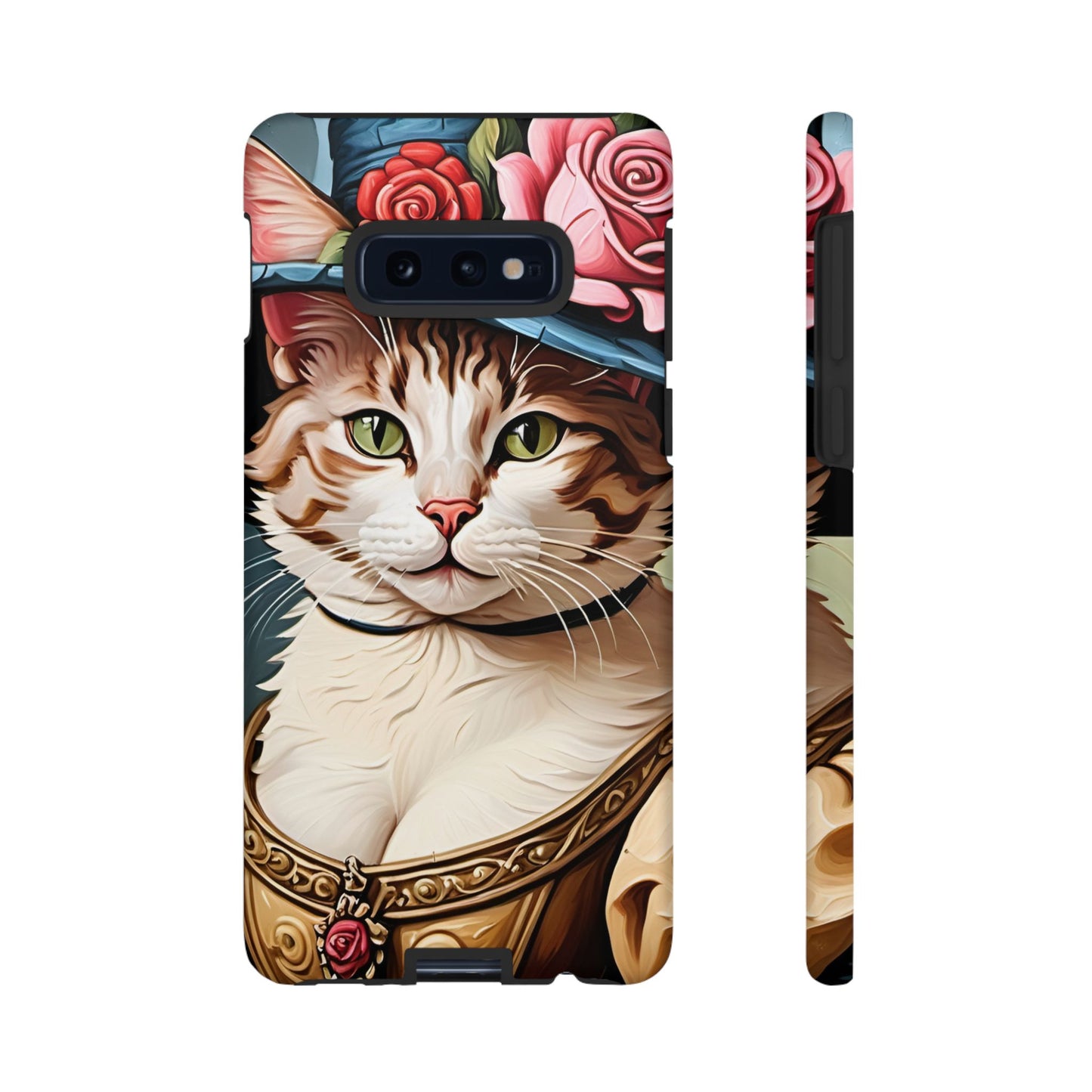 Oil Painting Cat Tough Phone Cases (A Lady 2)