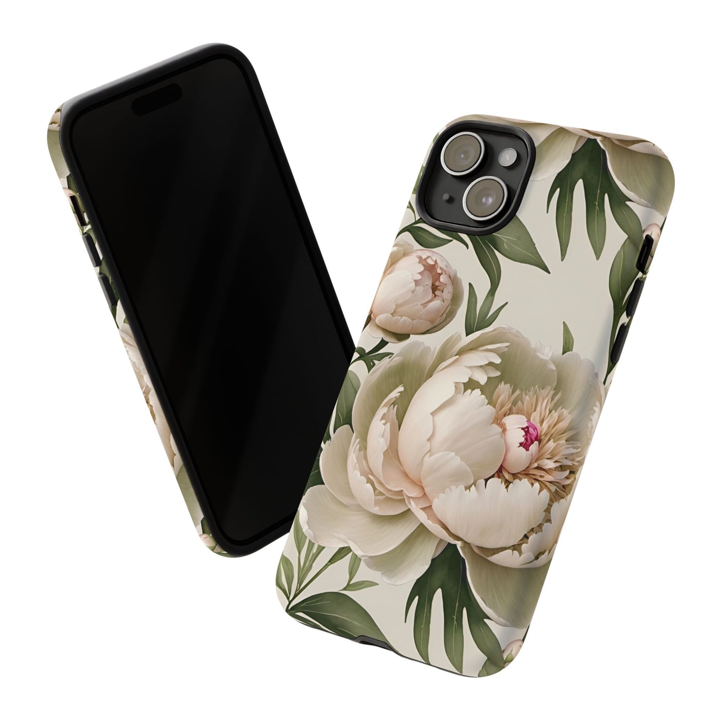 Watercolor Large Peonies Tough Cases