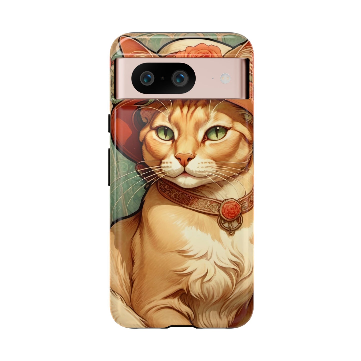 Alphonse Mucha Tough Phone Cases (A lady cat)