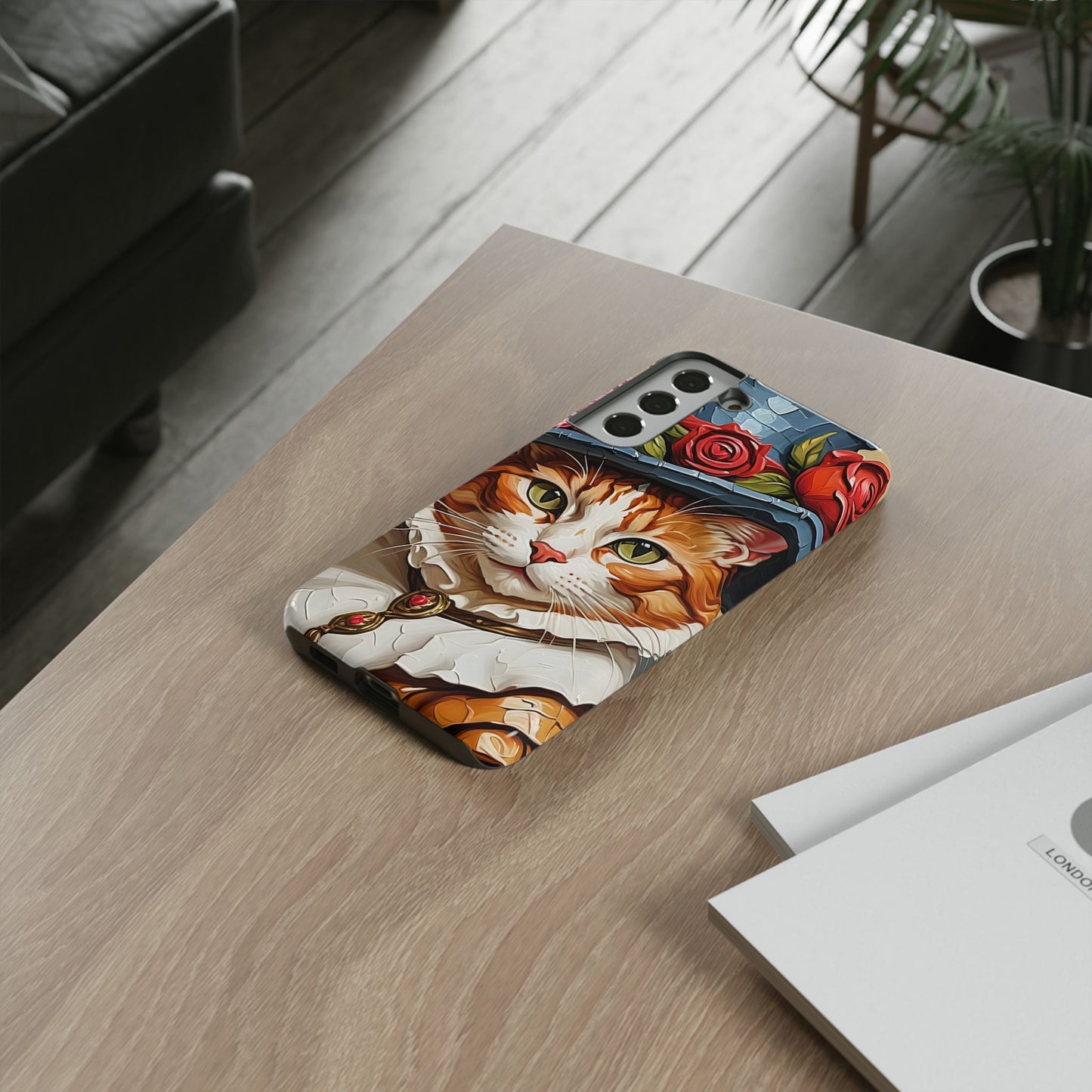Oil Painting Cat Tough Phone Cases (A Gentleman)