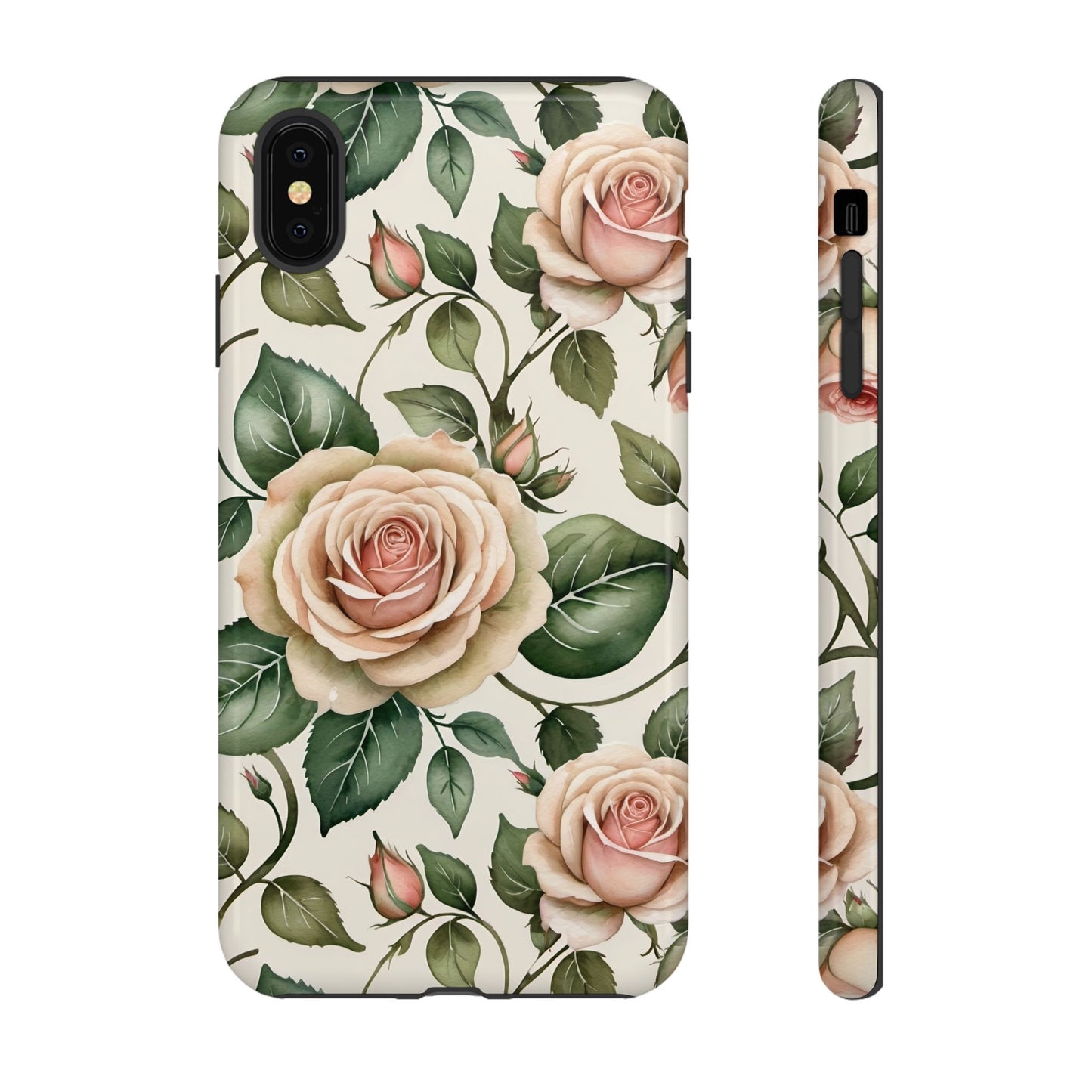Watercolor Large Roses Tough Cases 2