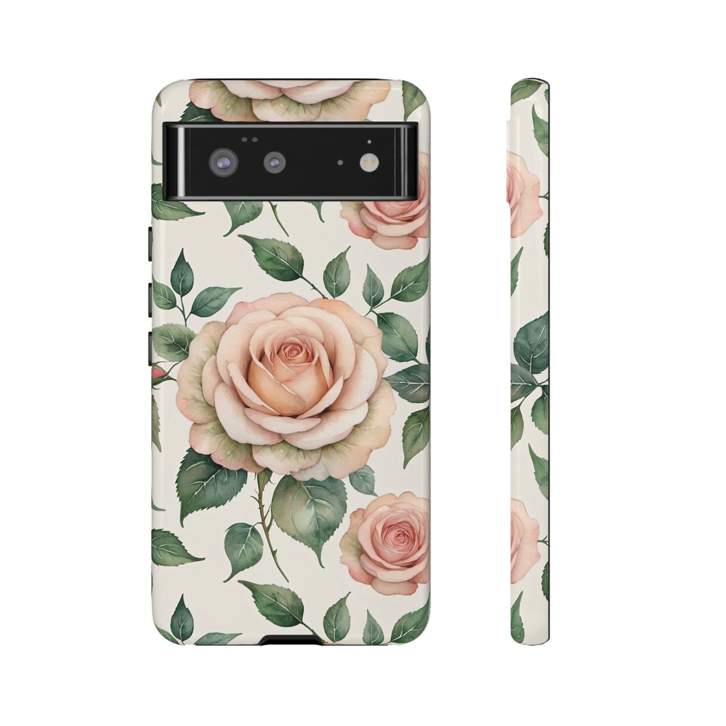 Watercolor Large Roses Tough Cases