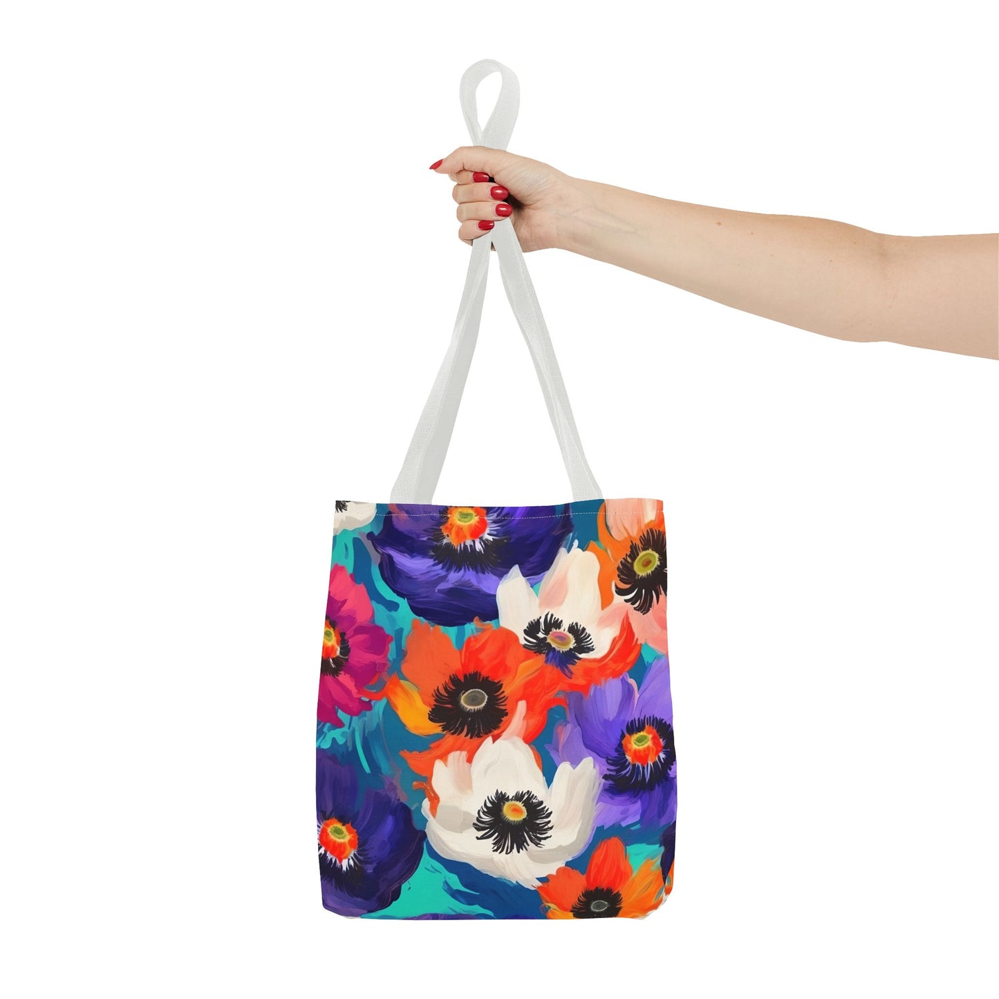 Fauvism inspired Colorful Anemones Tote Bag